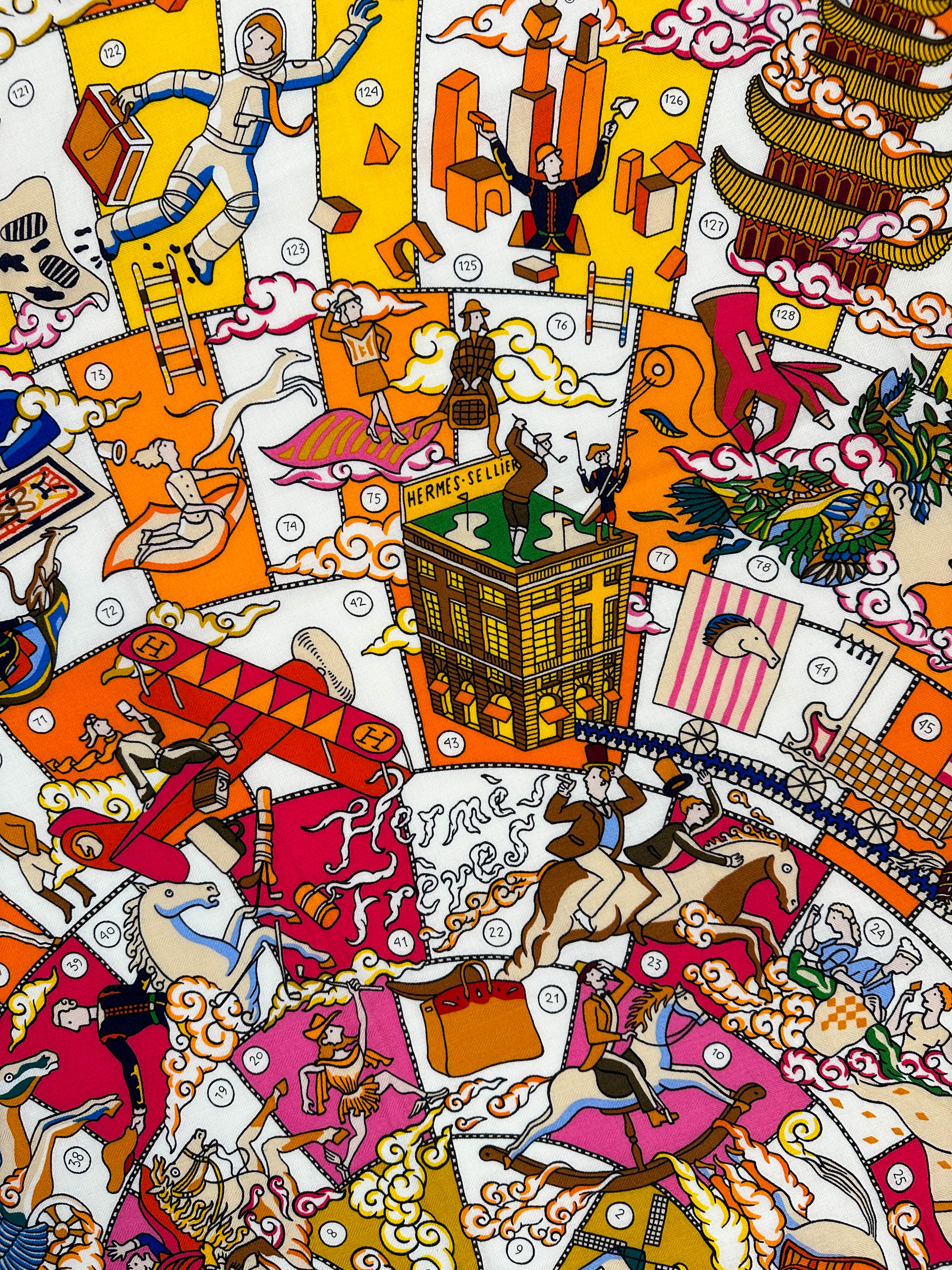 Hermès L’Epopée d’Hermès Cashmere Silk 140