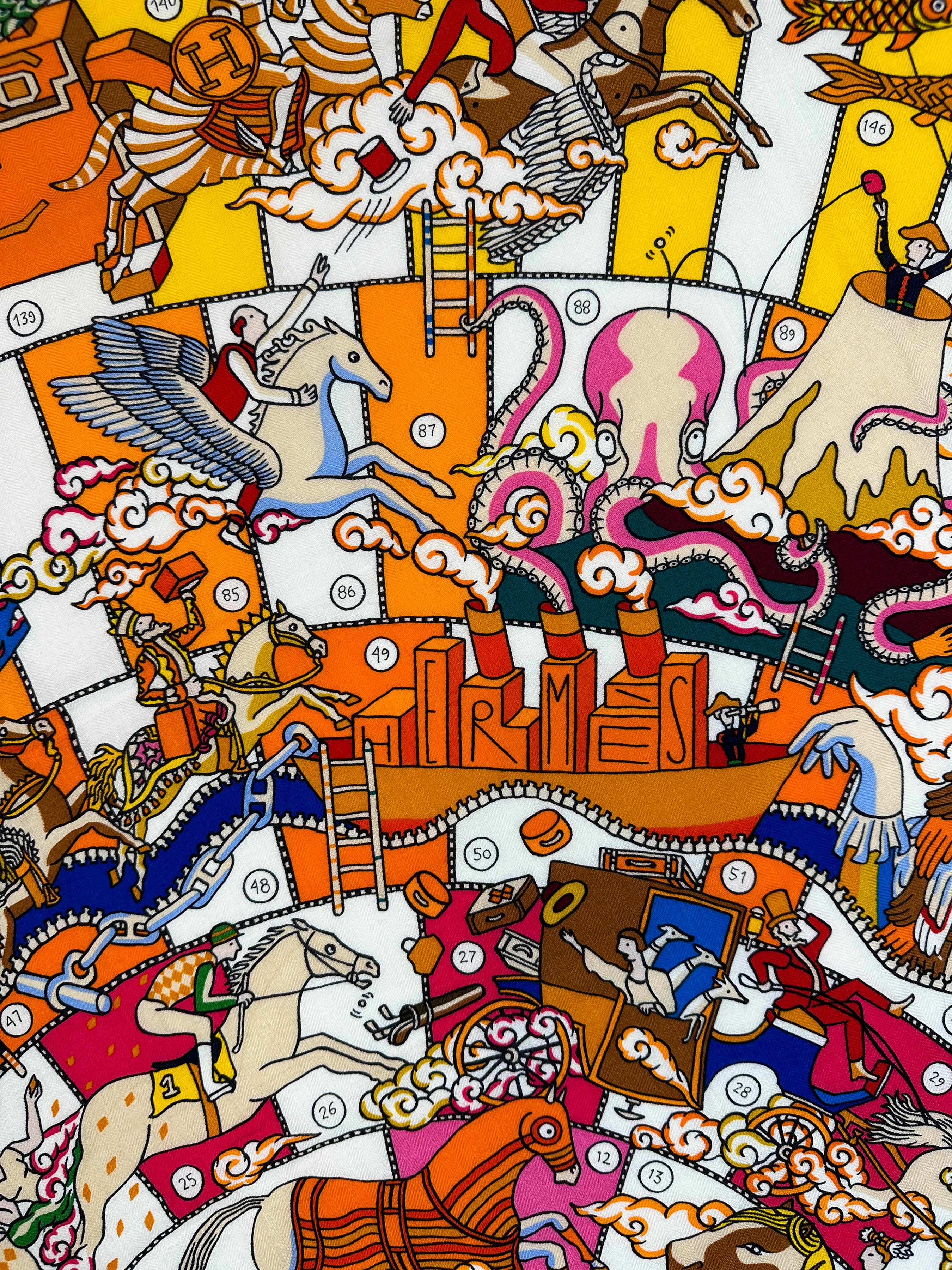 Hermès L’Epopée d’Hermès Cashmere Silk 140