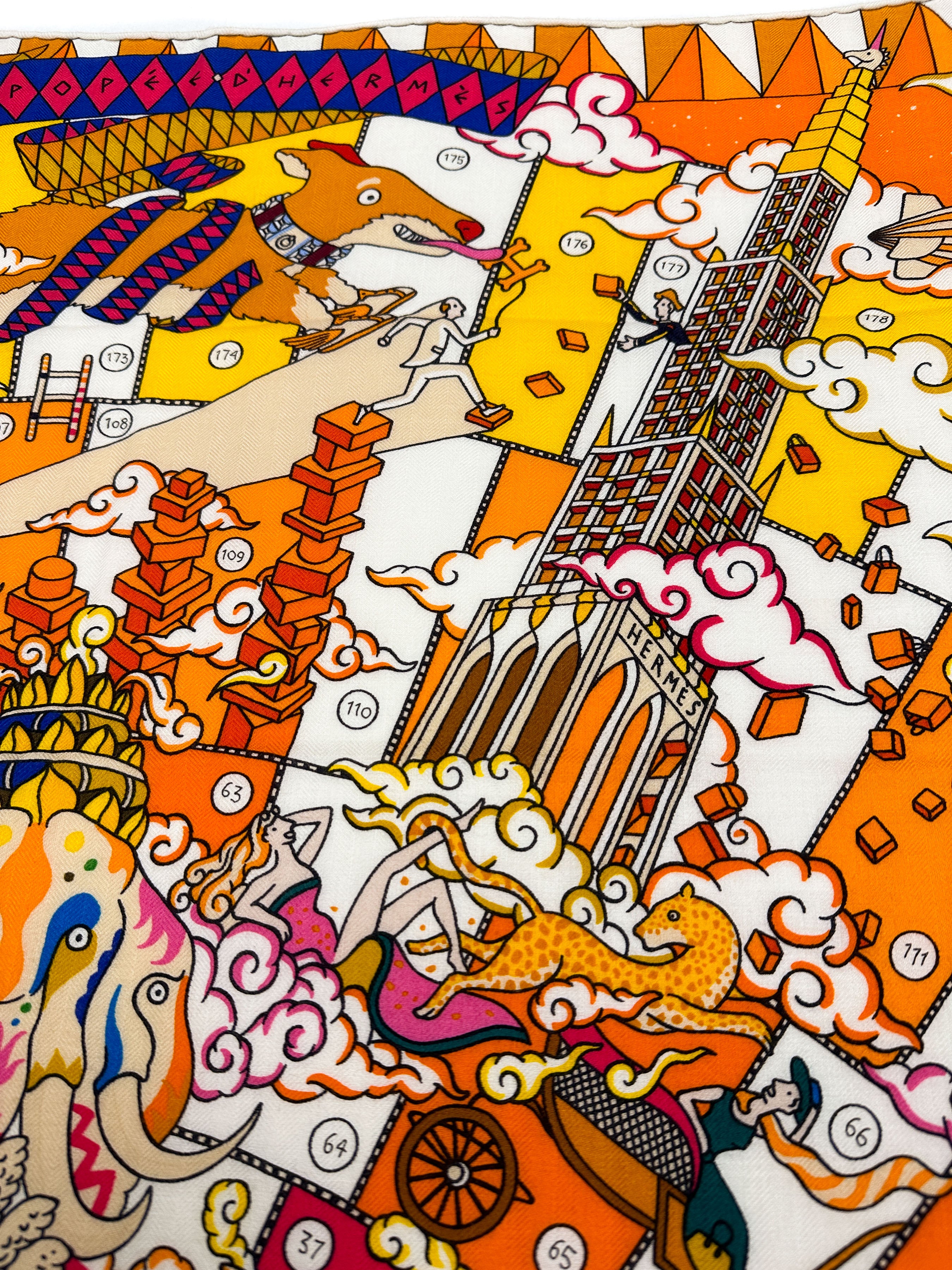 Hermès L'Epopée d'Hermès Cashmere Silk 140