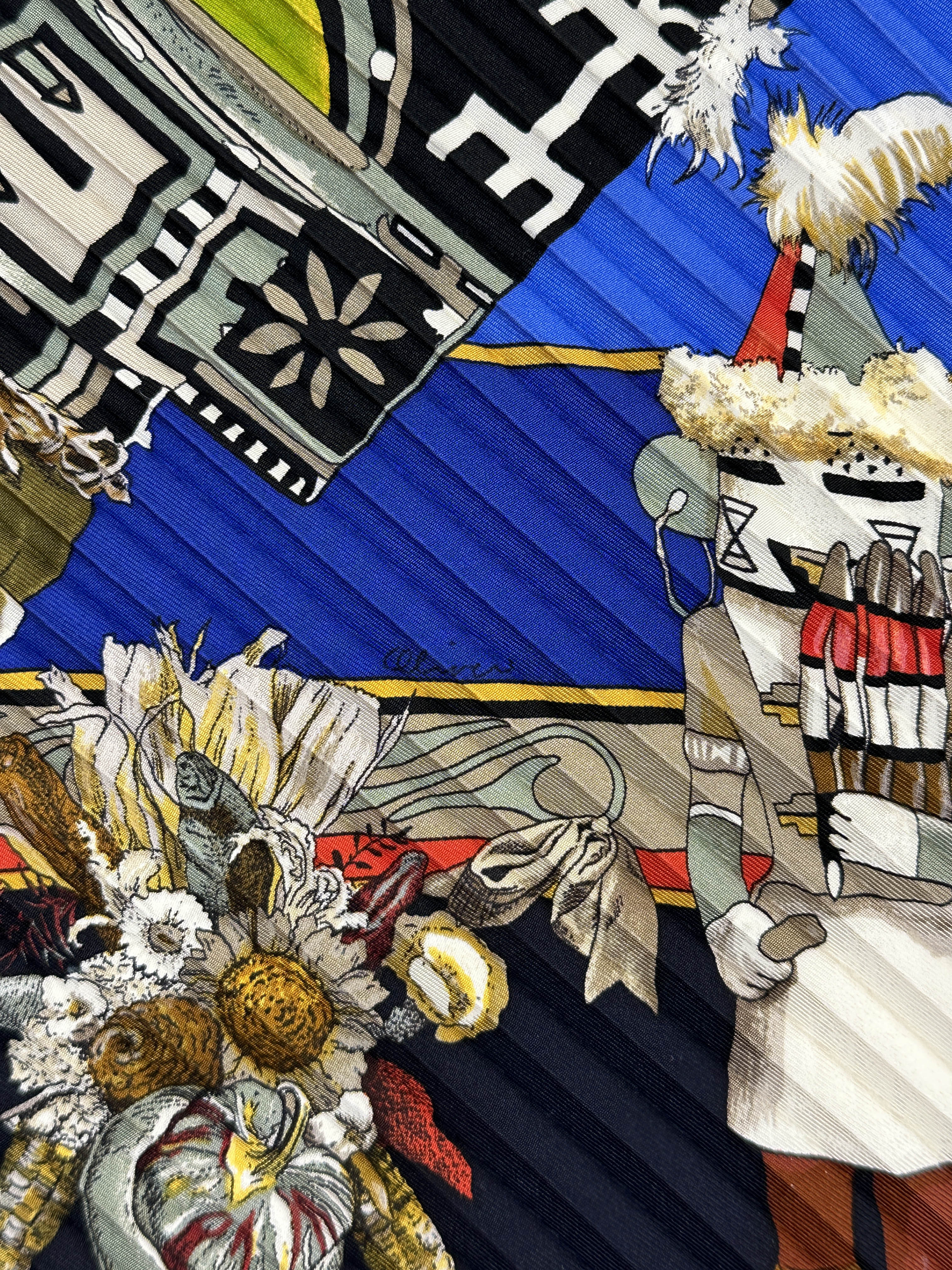 Hermès Kachinas Plissé 90