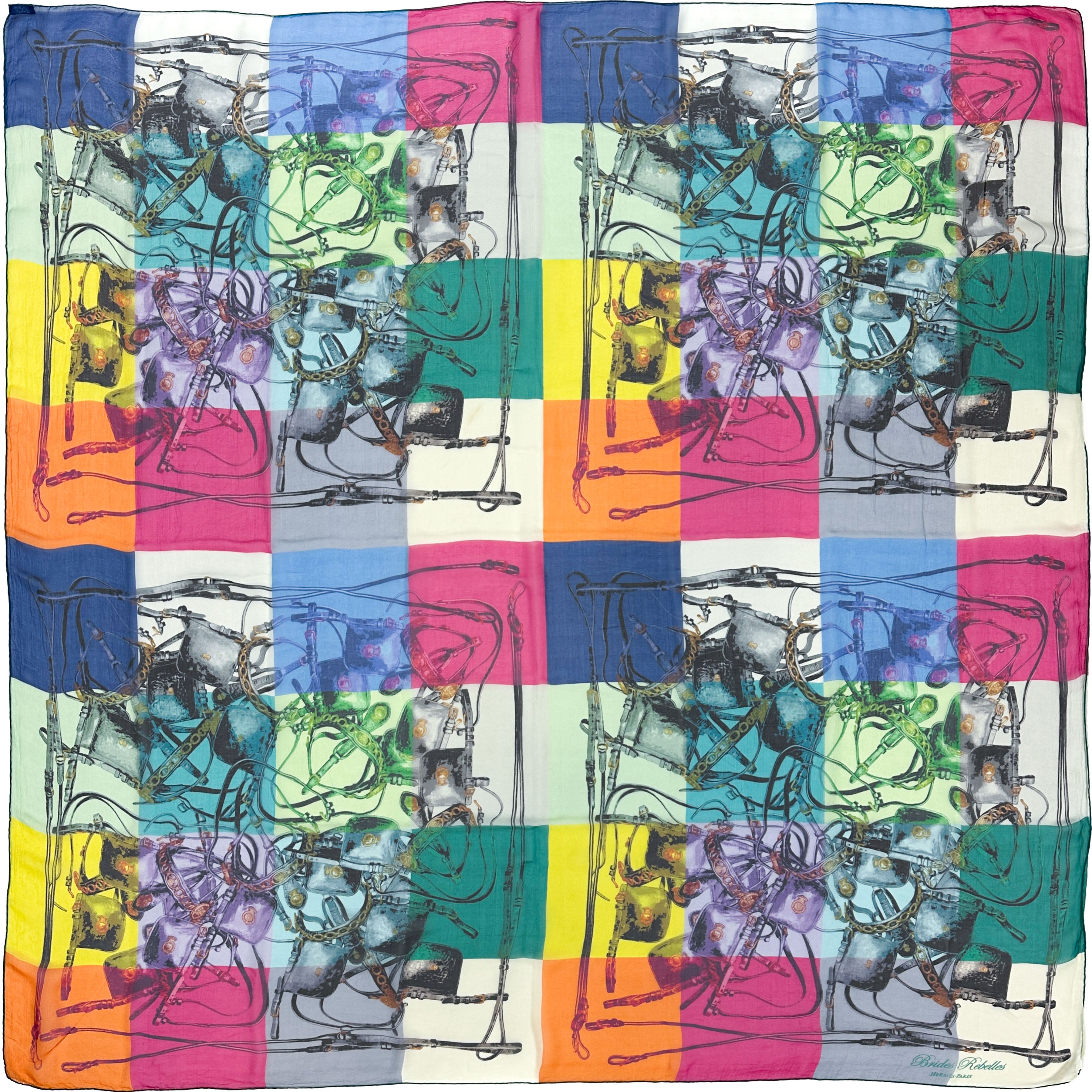 Hermès Brides Rebelles Mousseline 140