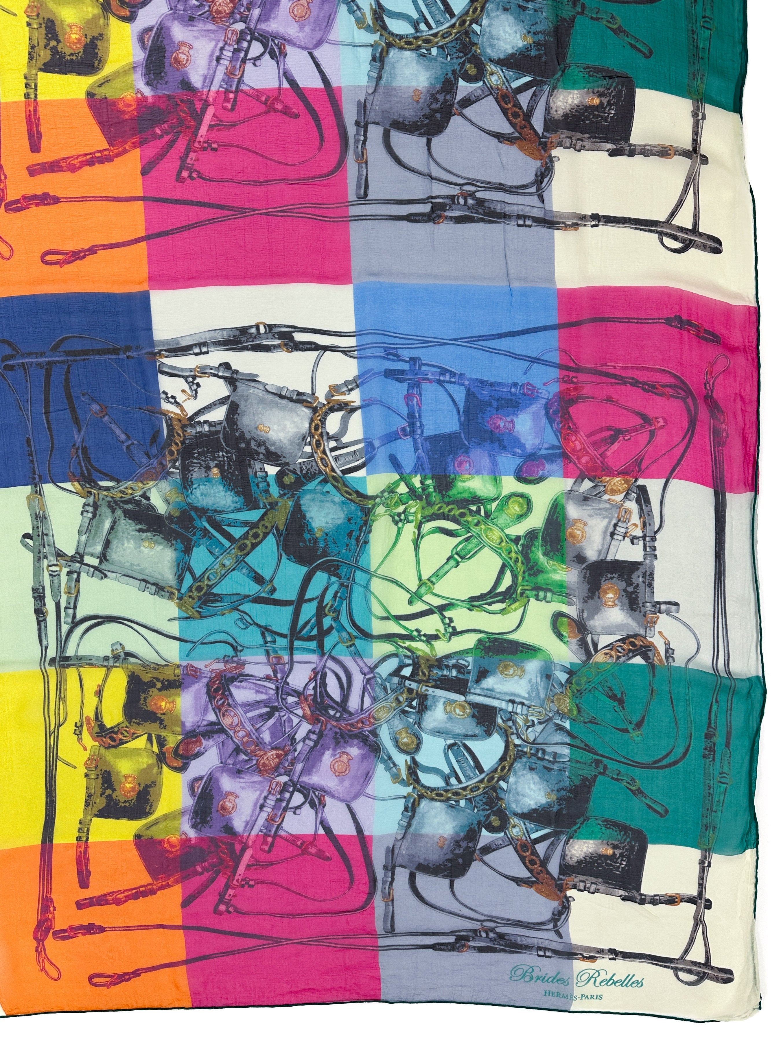 Hermès Brides Rebelles Mousseline 140