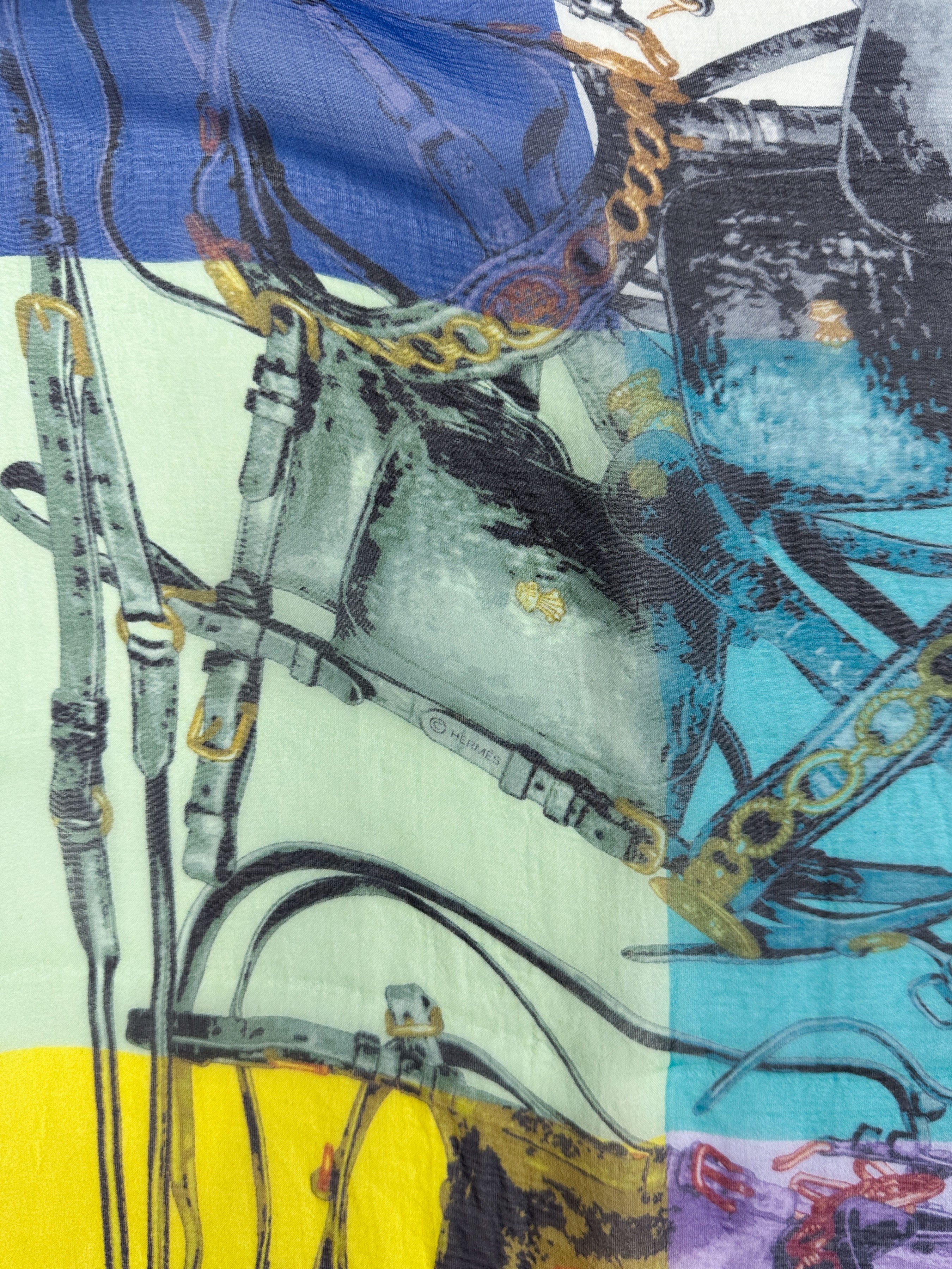 Hermès Brides Rebelles Mousseline 140