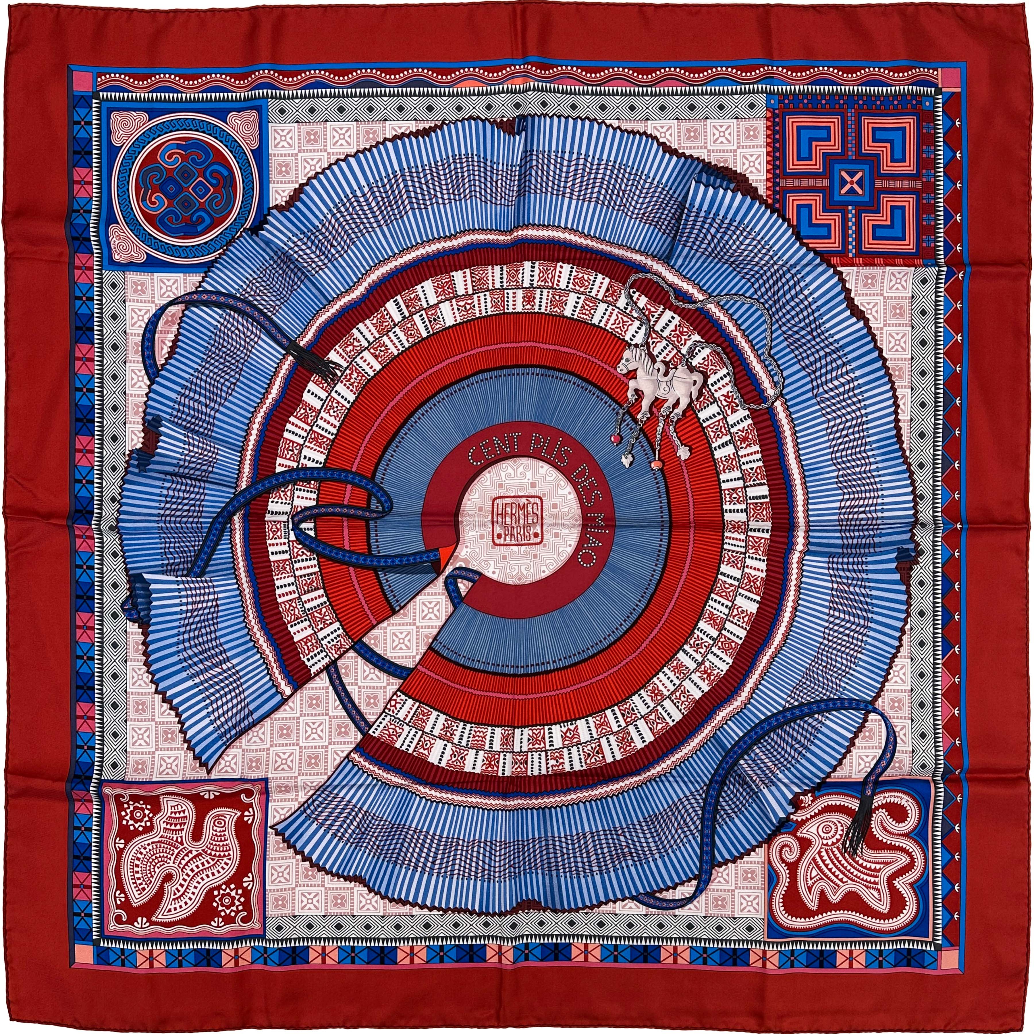 Hermès Cent Plis des Miao 90