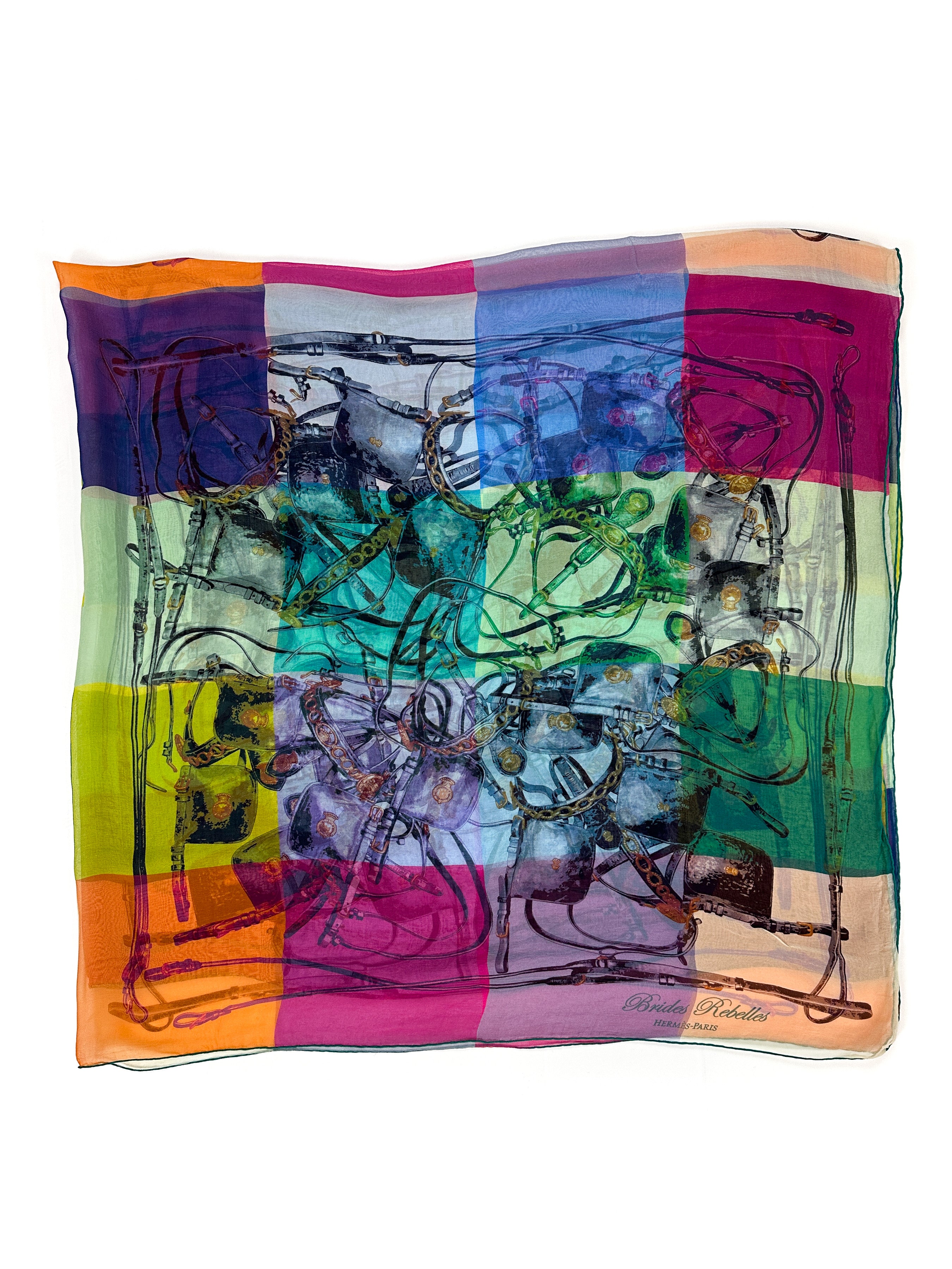 Hermès Brides Rebelles Mousseline 140