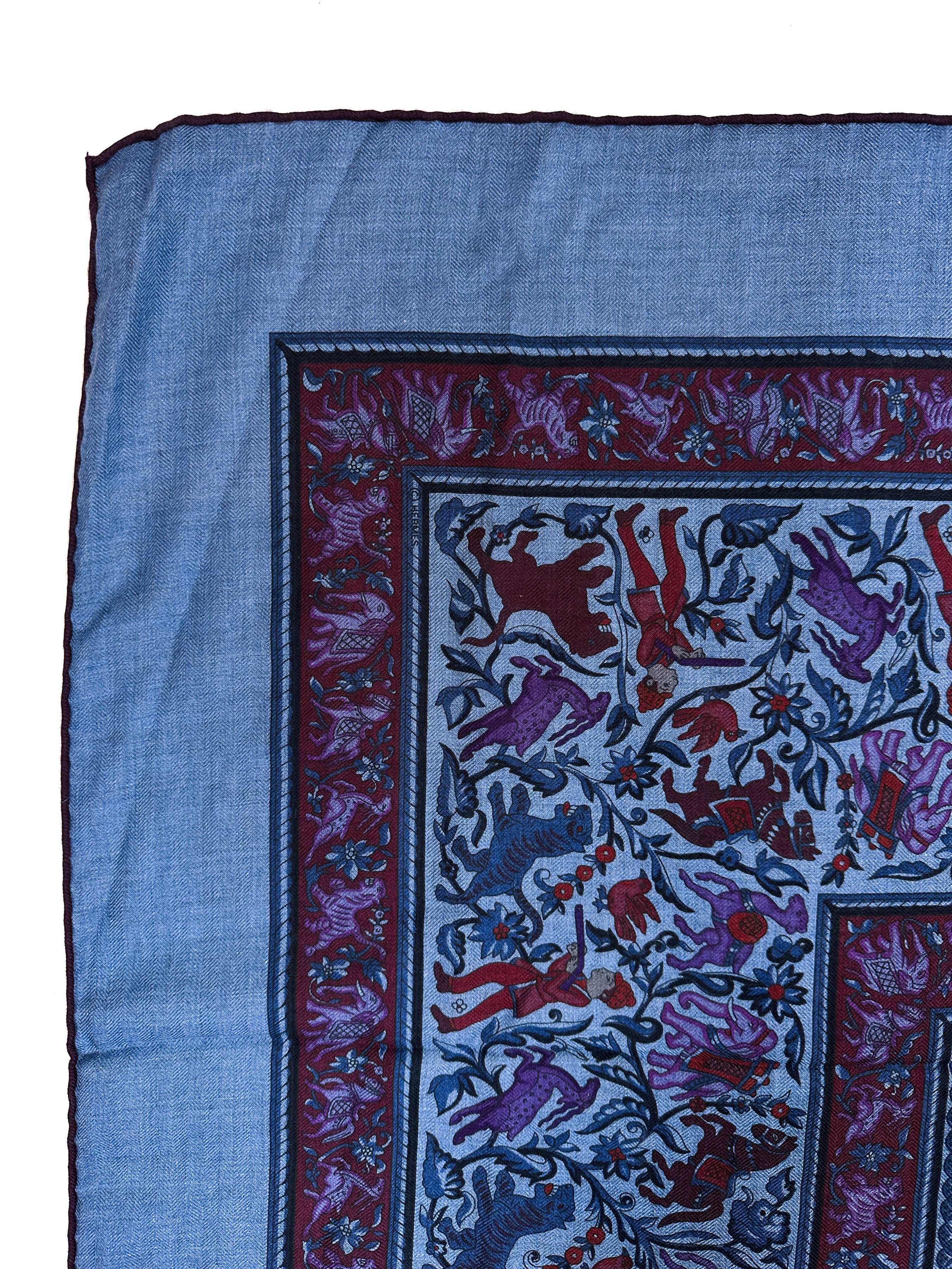 Hermès Chasse en Inde Cashmere Silk 140