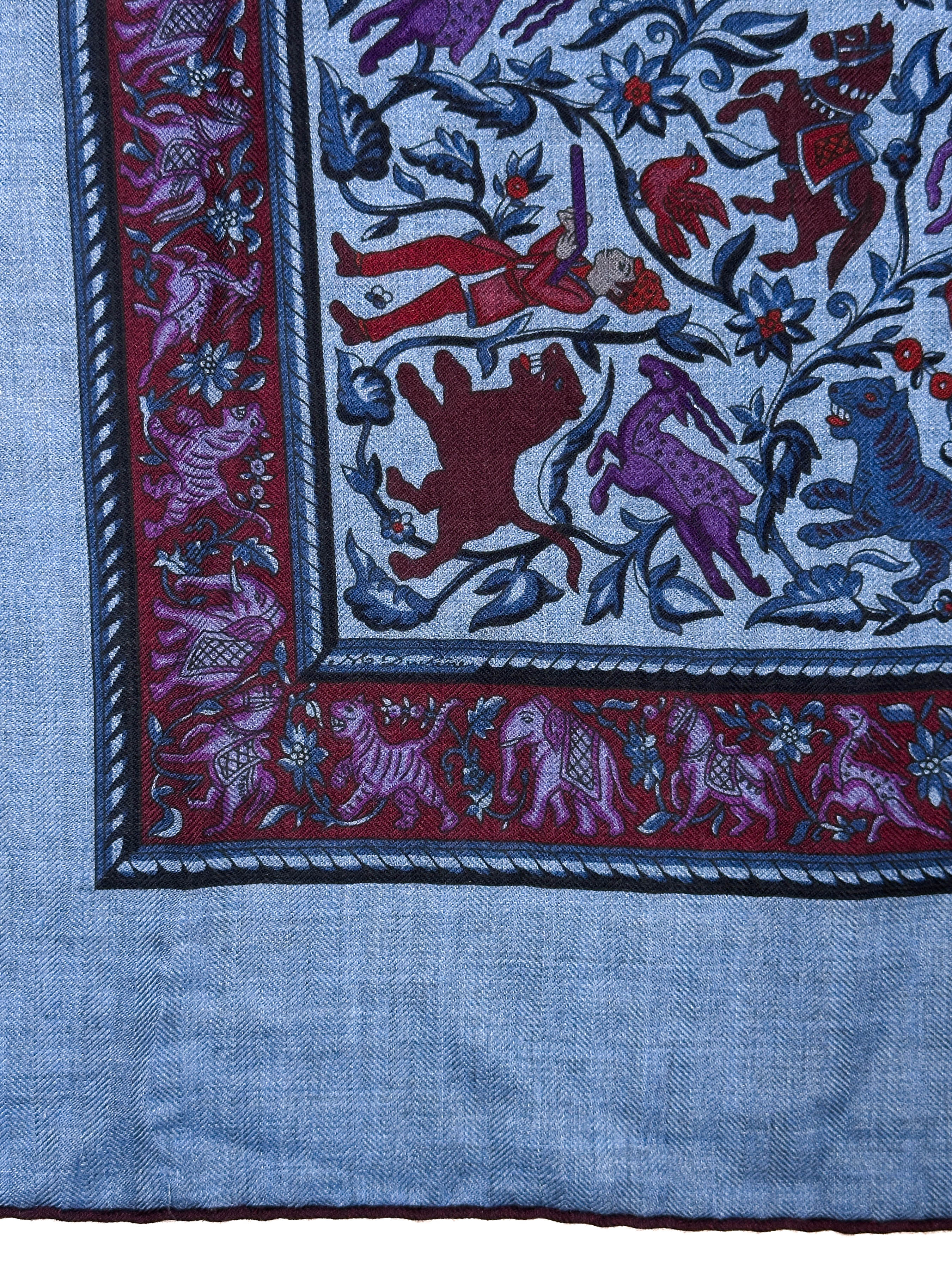 Hermès Chasse en Inde Cashmere Silk 140