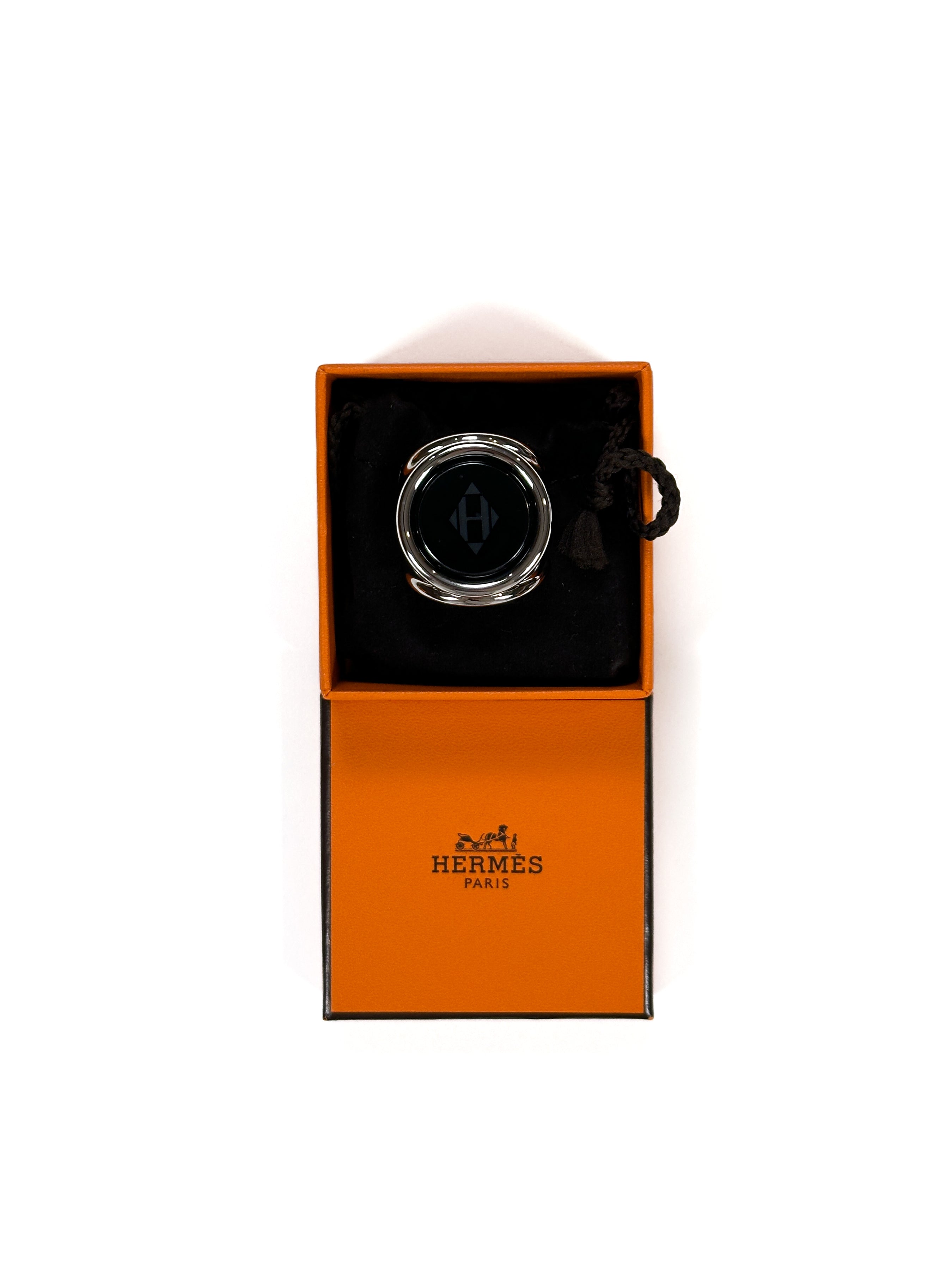 Hermès Engraved Trio Scarf Ring