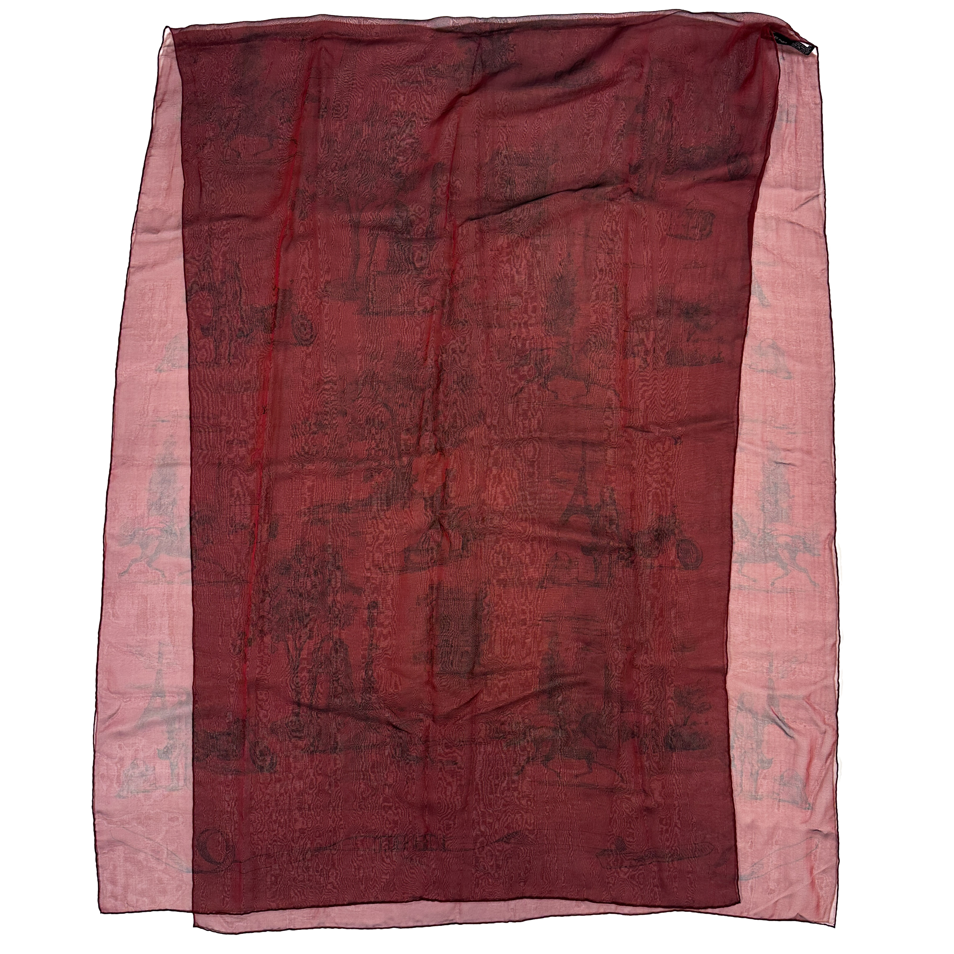 Hermès Toile de Jouy Changeant Mousseline Shawl