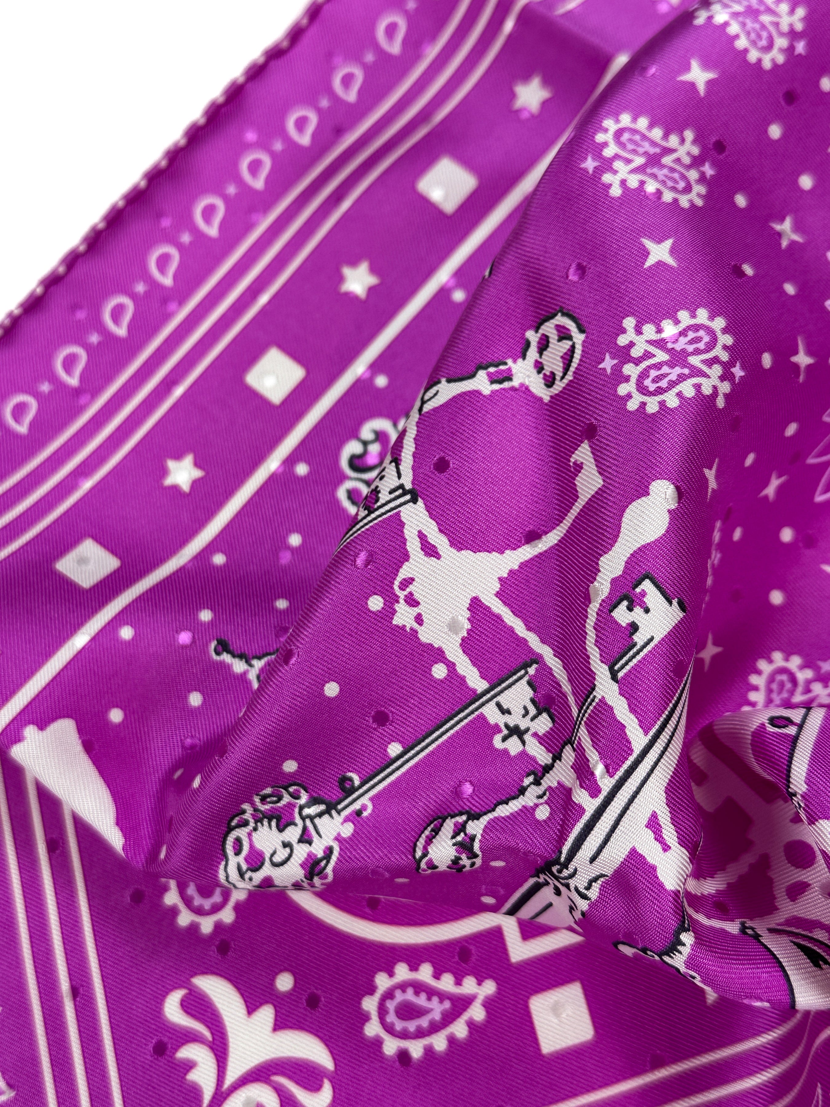 Hermès Les Cles Jacquard Bandana 55
