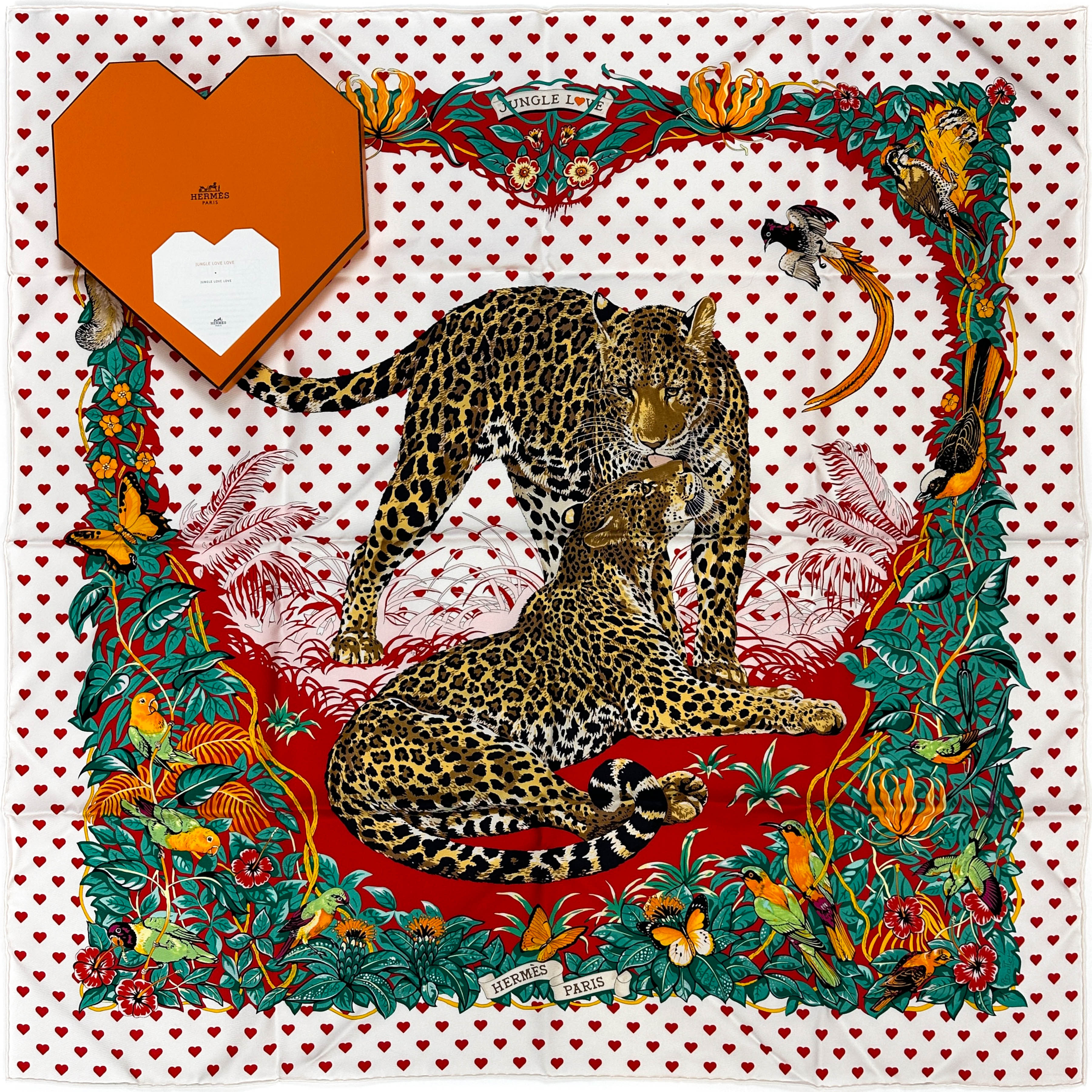 Hermès Jungle Love Love 90