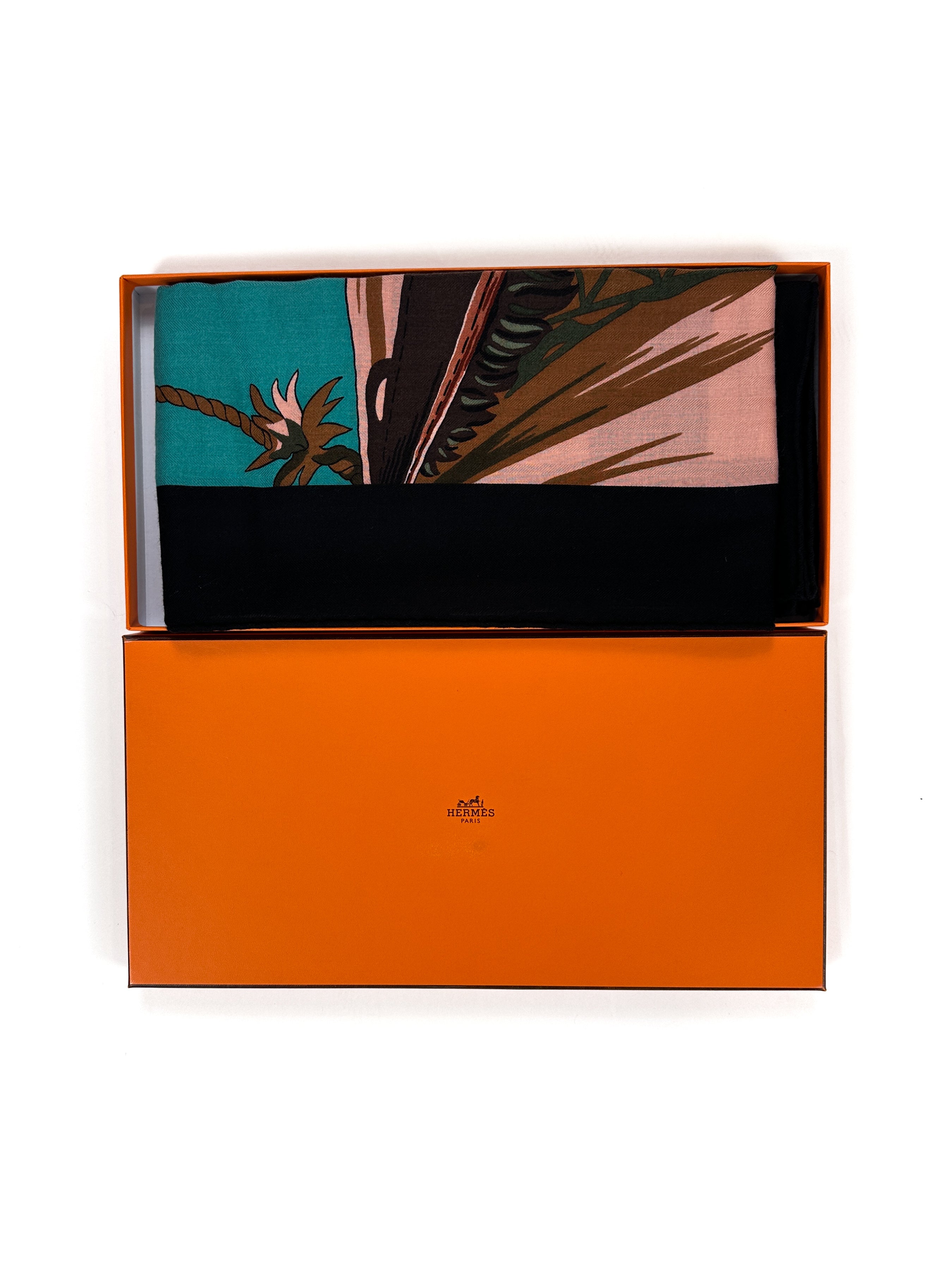 Hermès Cuirs du Désert Detail Cashmere Silk 140