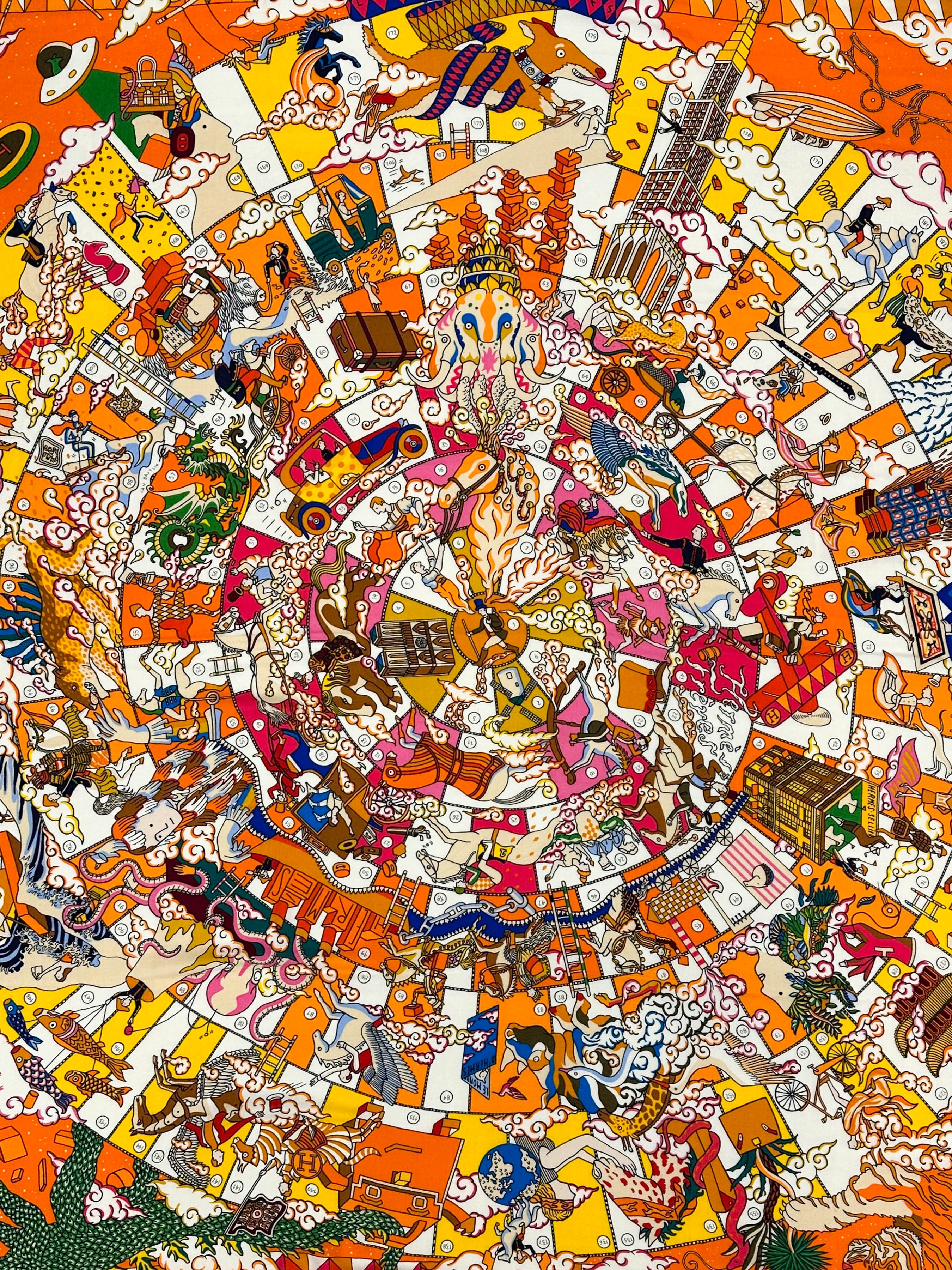 Hermès L’Epopée d’Hermès Cashmere Silk 140