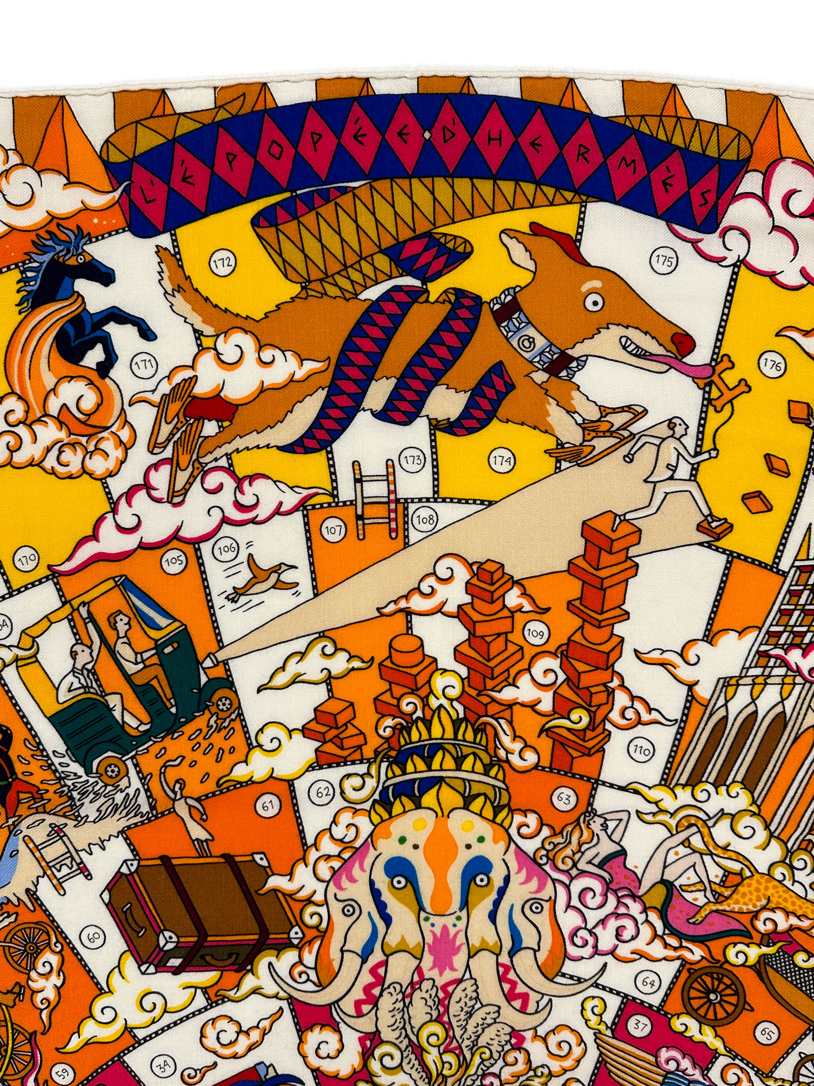Hermès L’Epopée d’Hermès Cashmere Silk 140