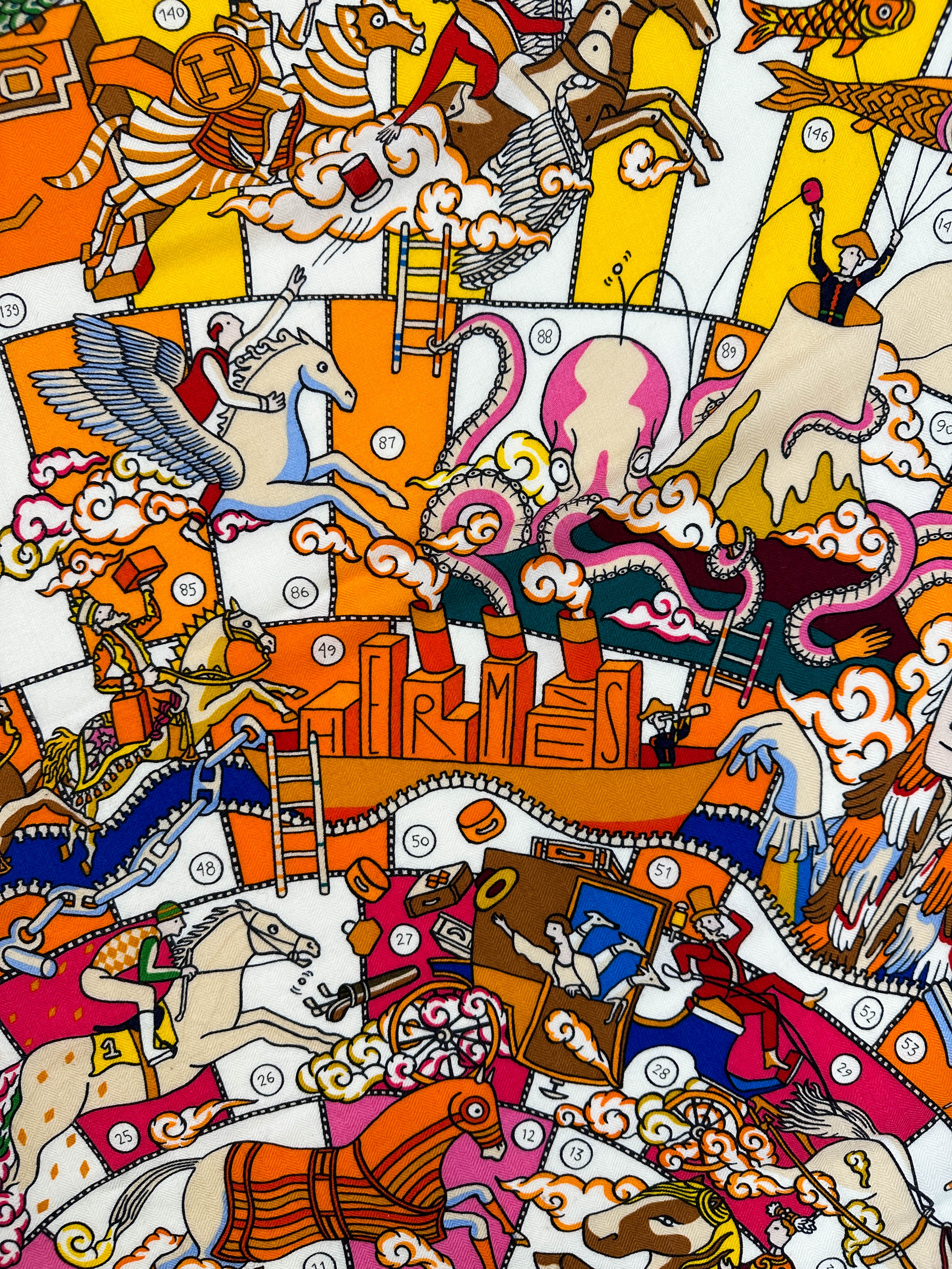 Hermès L’Epopée d’Hermès Cashmere Silk 140