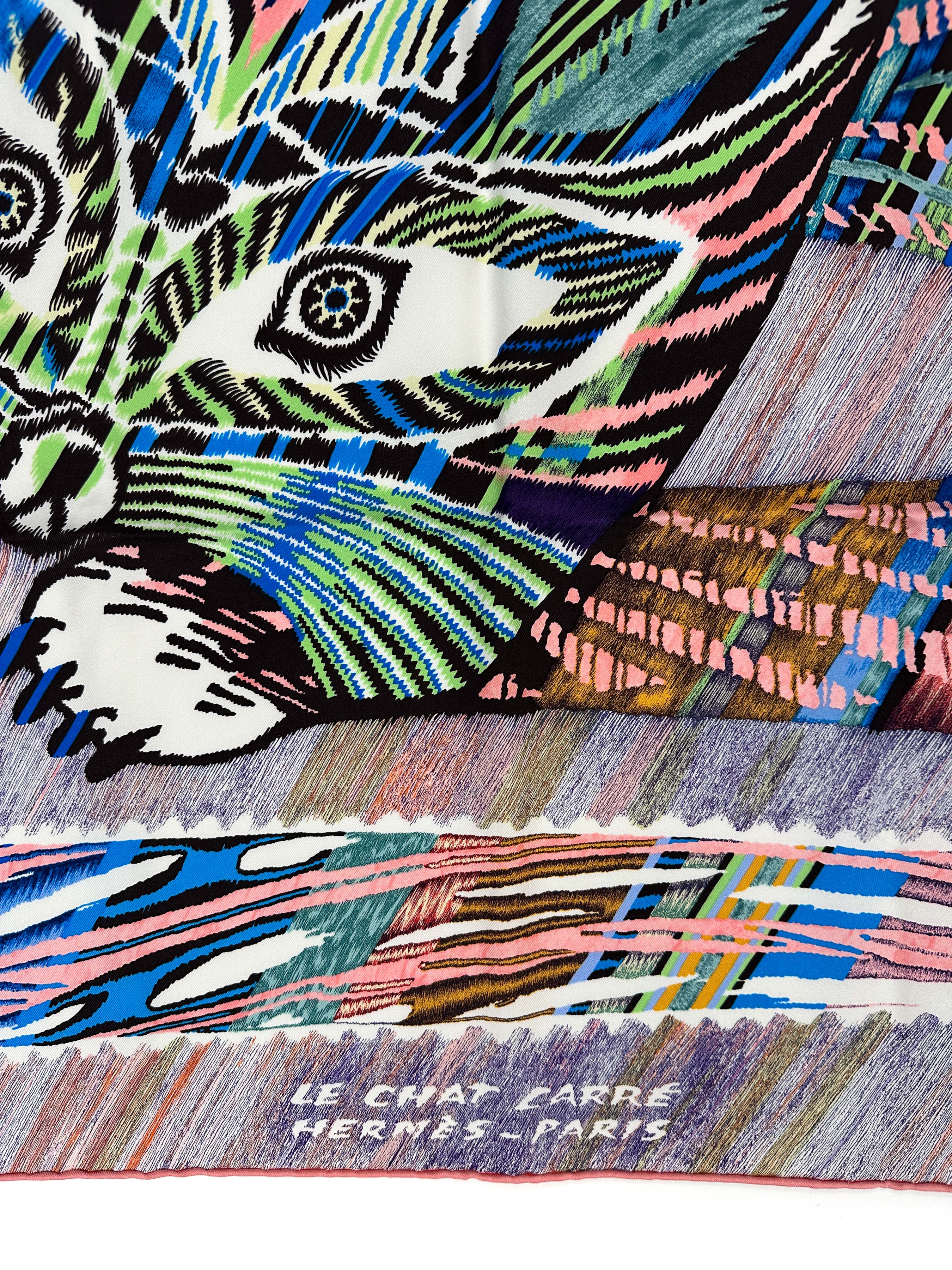 Hermès Le Chat Carré 90