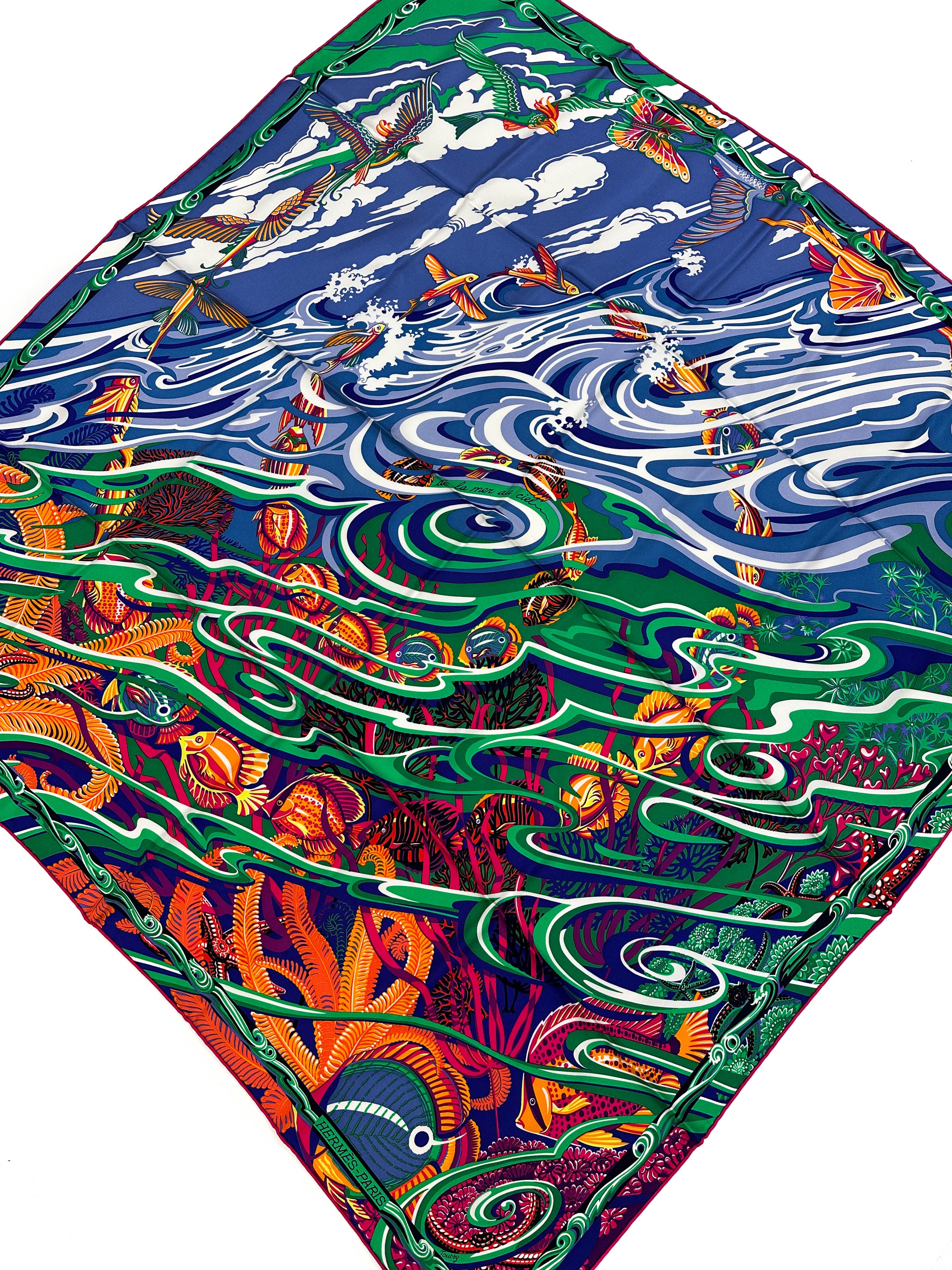 Hermès De La Mer Au Ciel 90