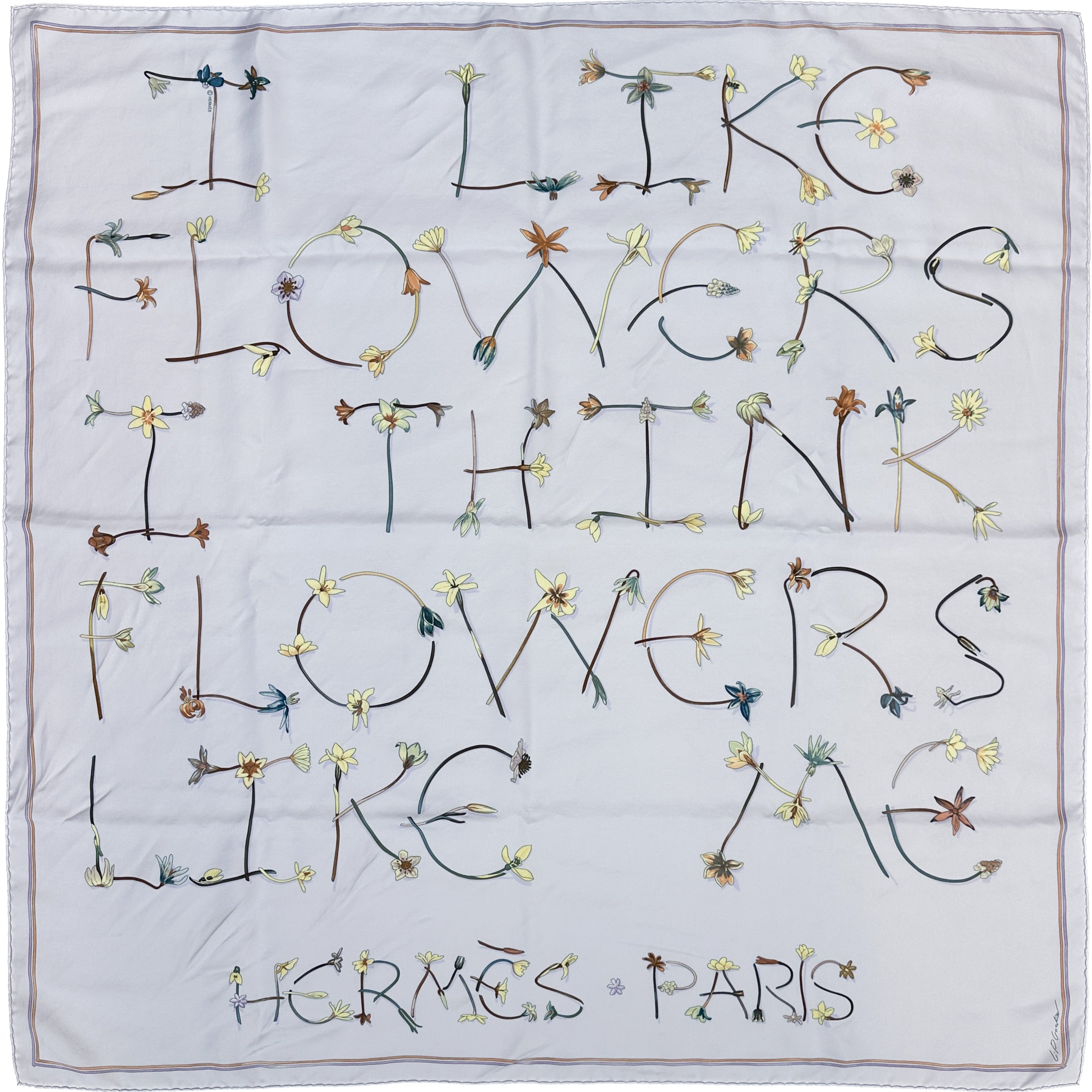 Hermès I Like Flowers 90