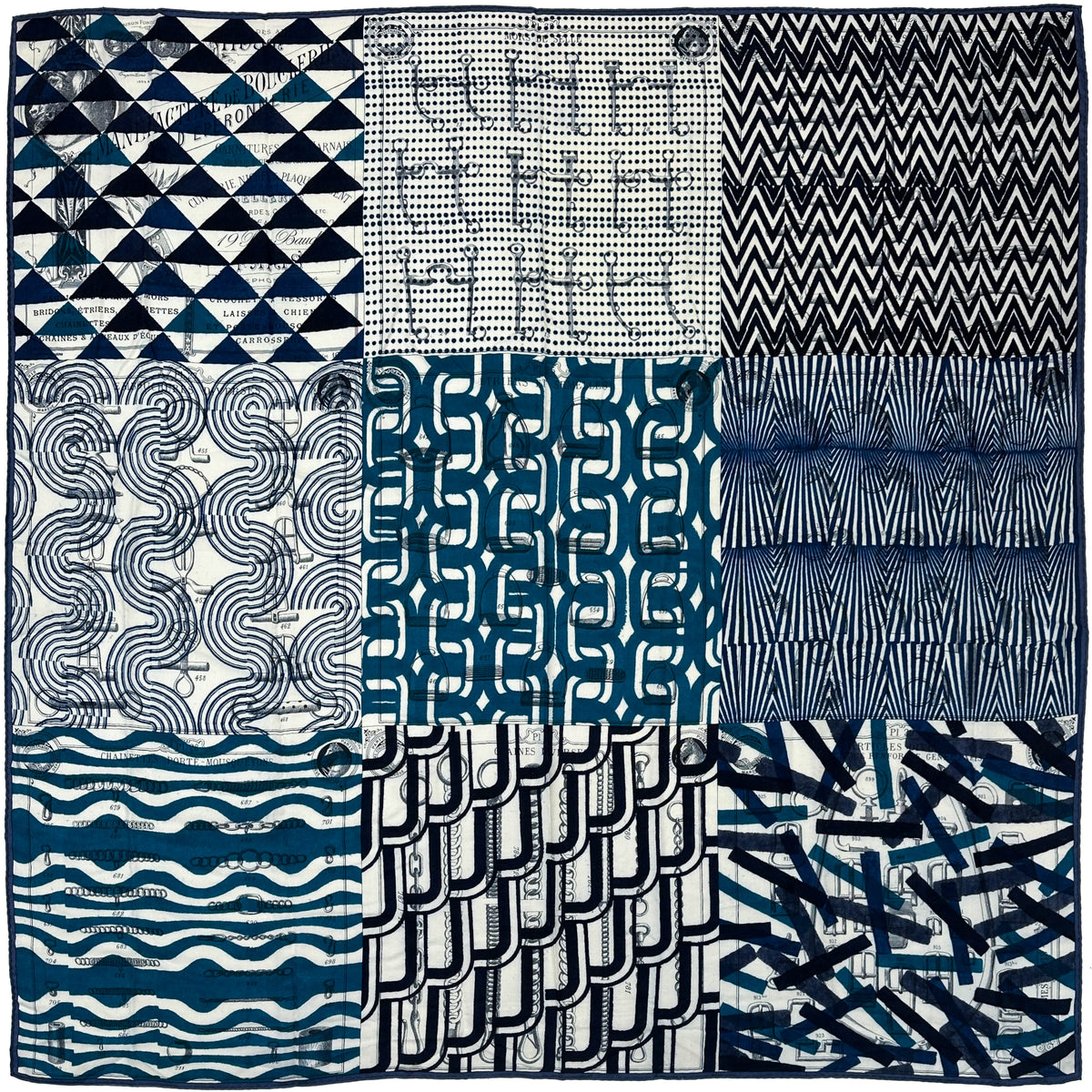 Hermès Manufacture de Boucleries Cashmere Silk 140