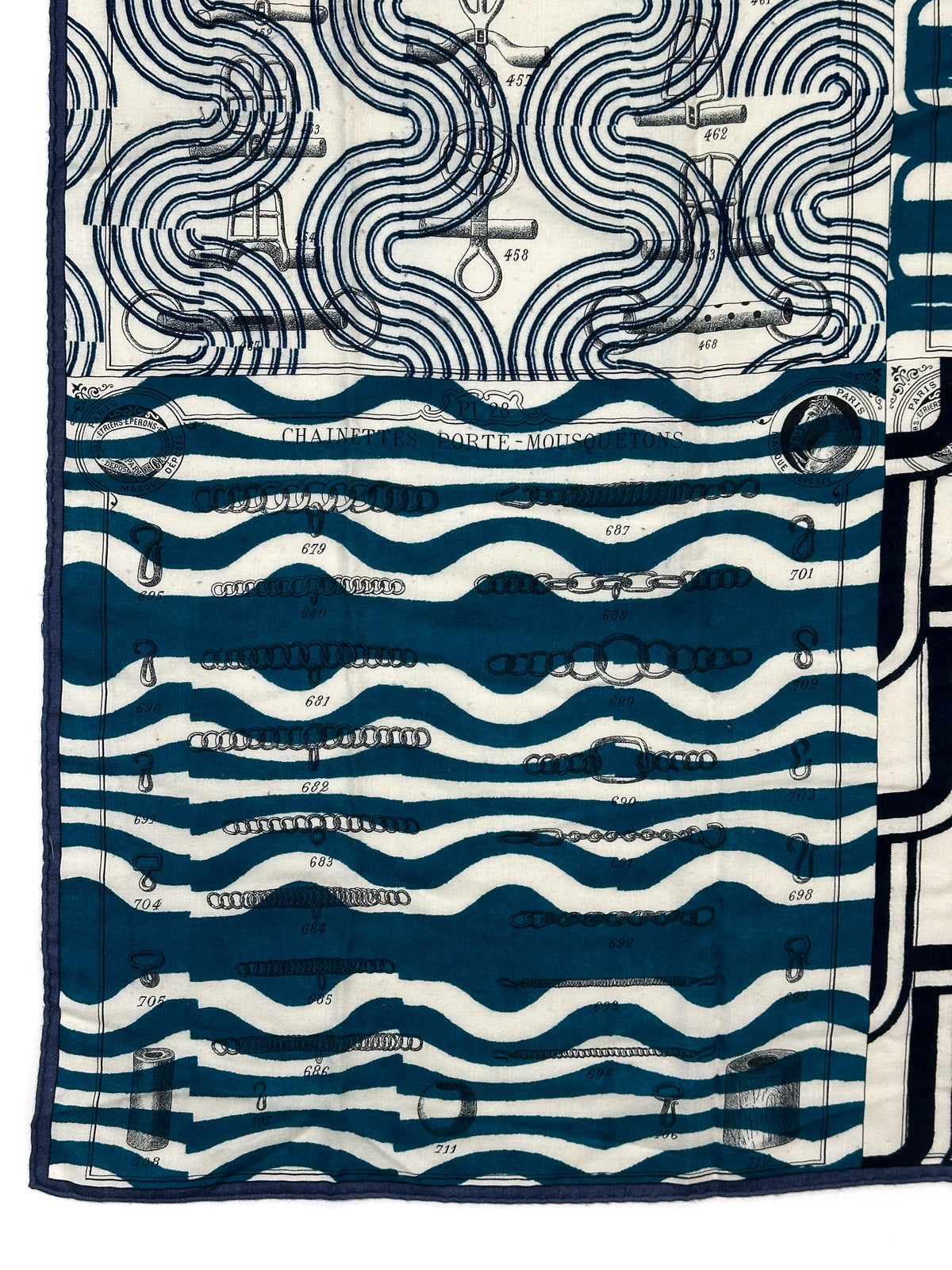 Hermès Manufacture de Boucleries Cashmere Silk 140