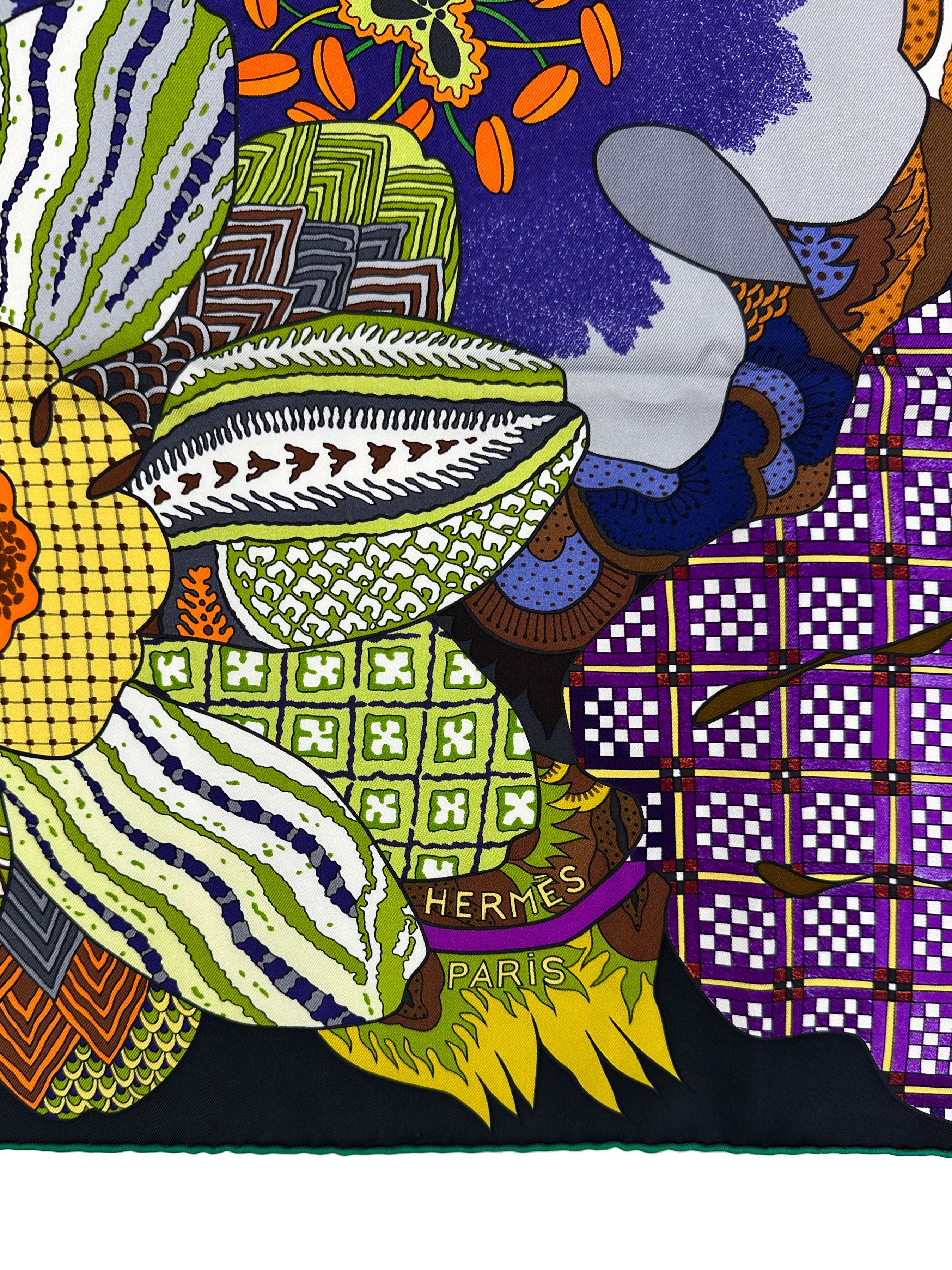 Hermès Fleurs d'Indiennes 90