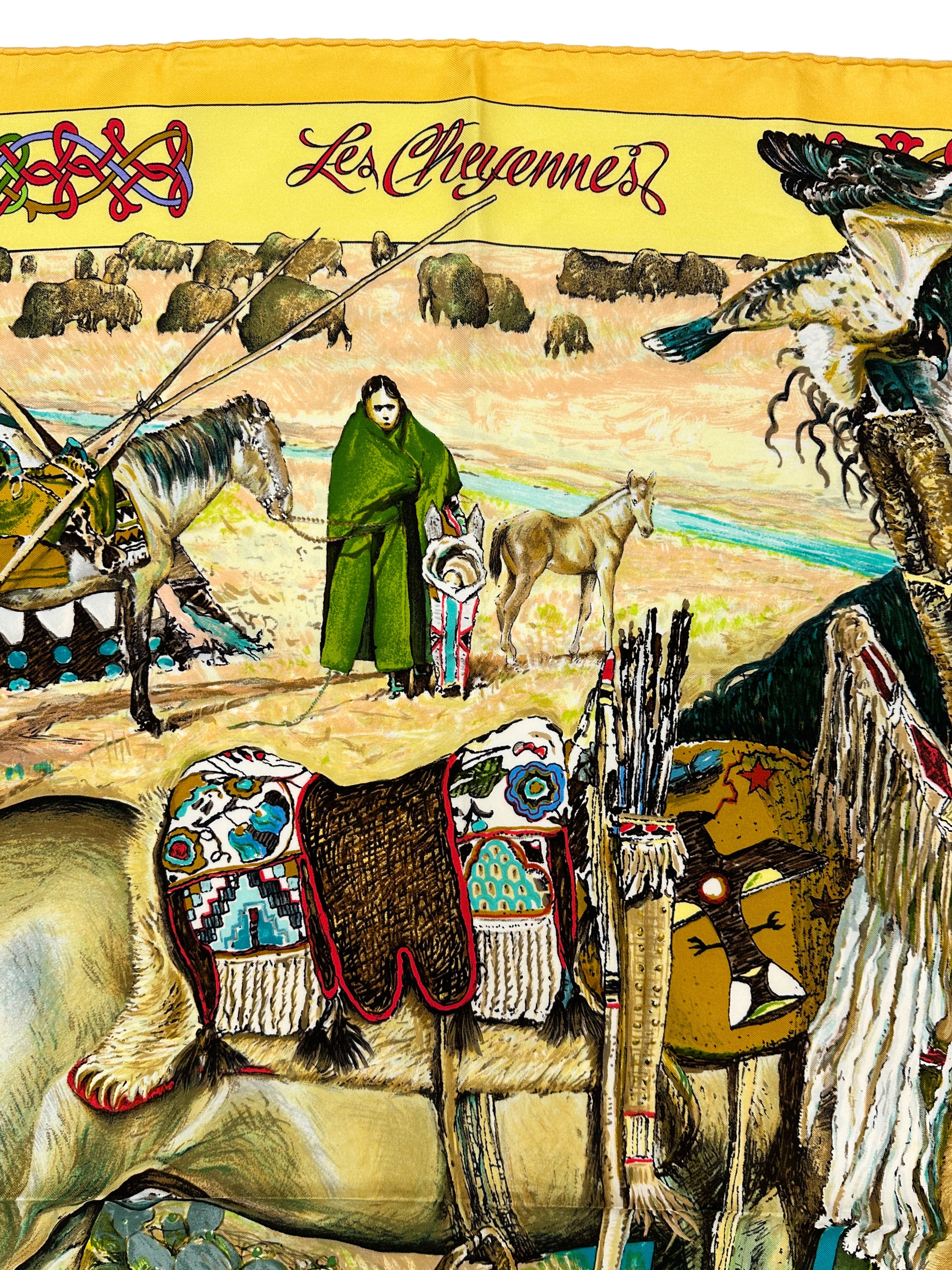 Hermès Les Cheyennes 90