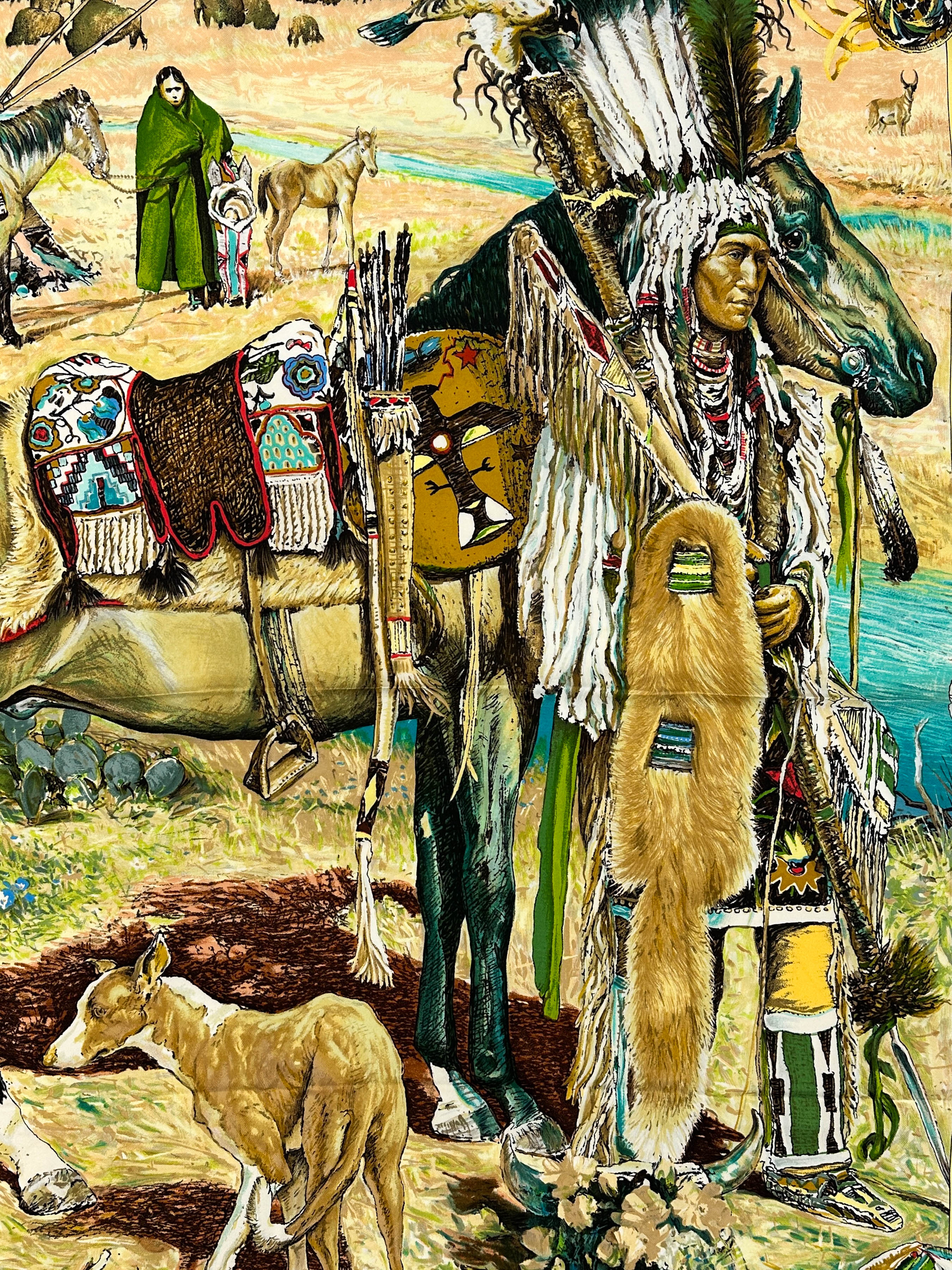 Hermès Les Cheyennes 90