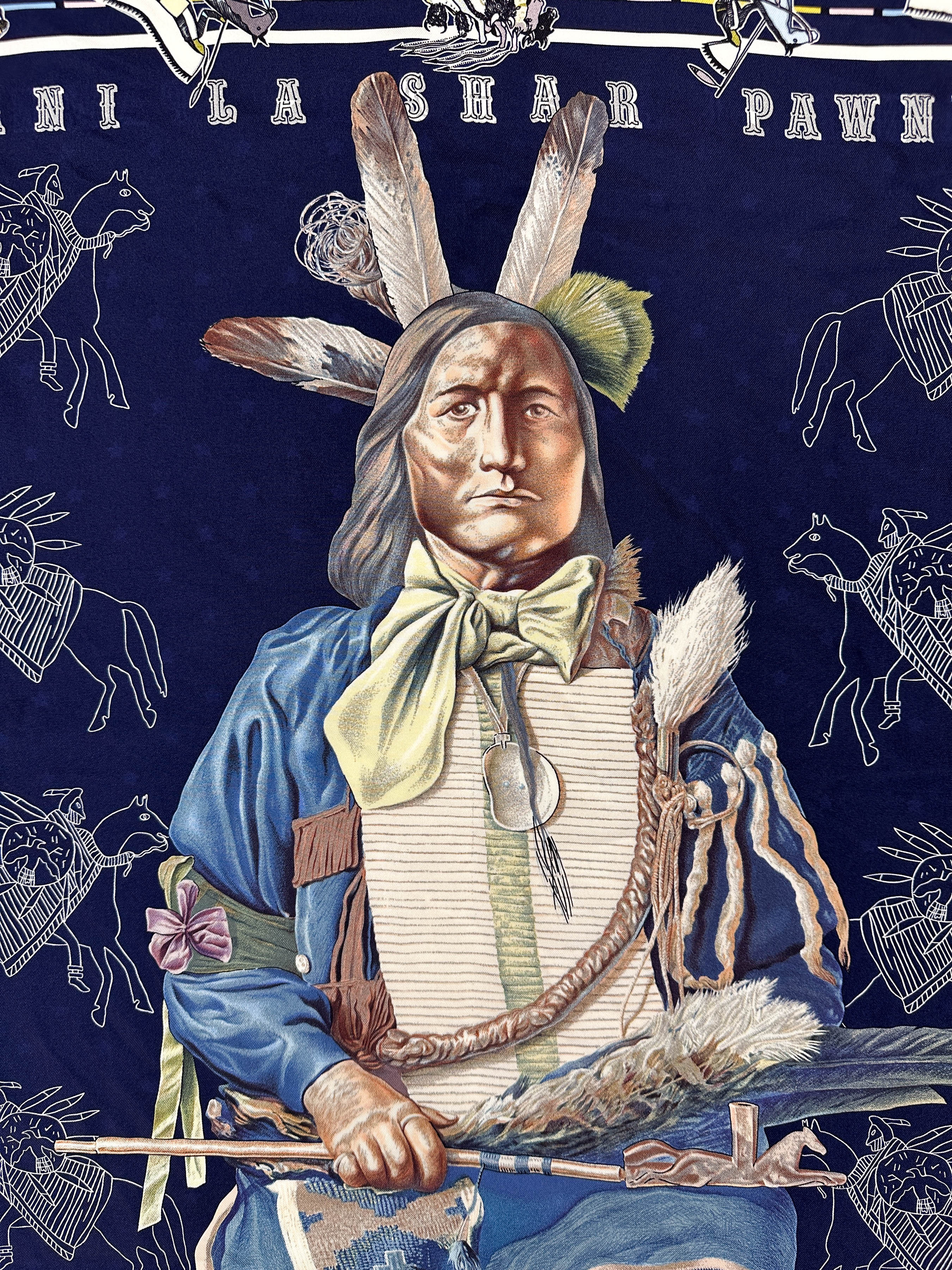 Hermès Pani La Shar Pawnee Double Face 90