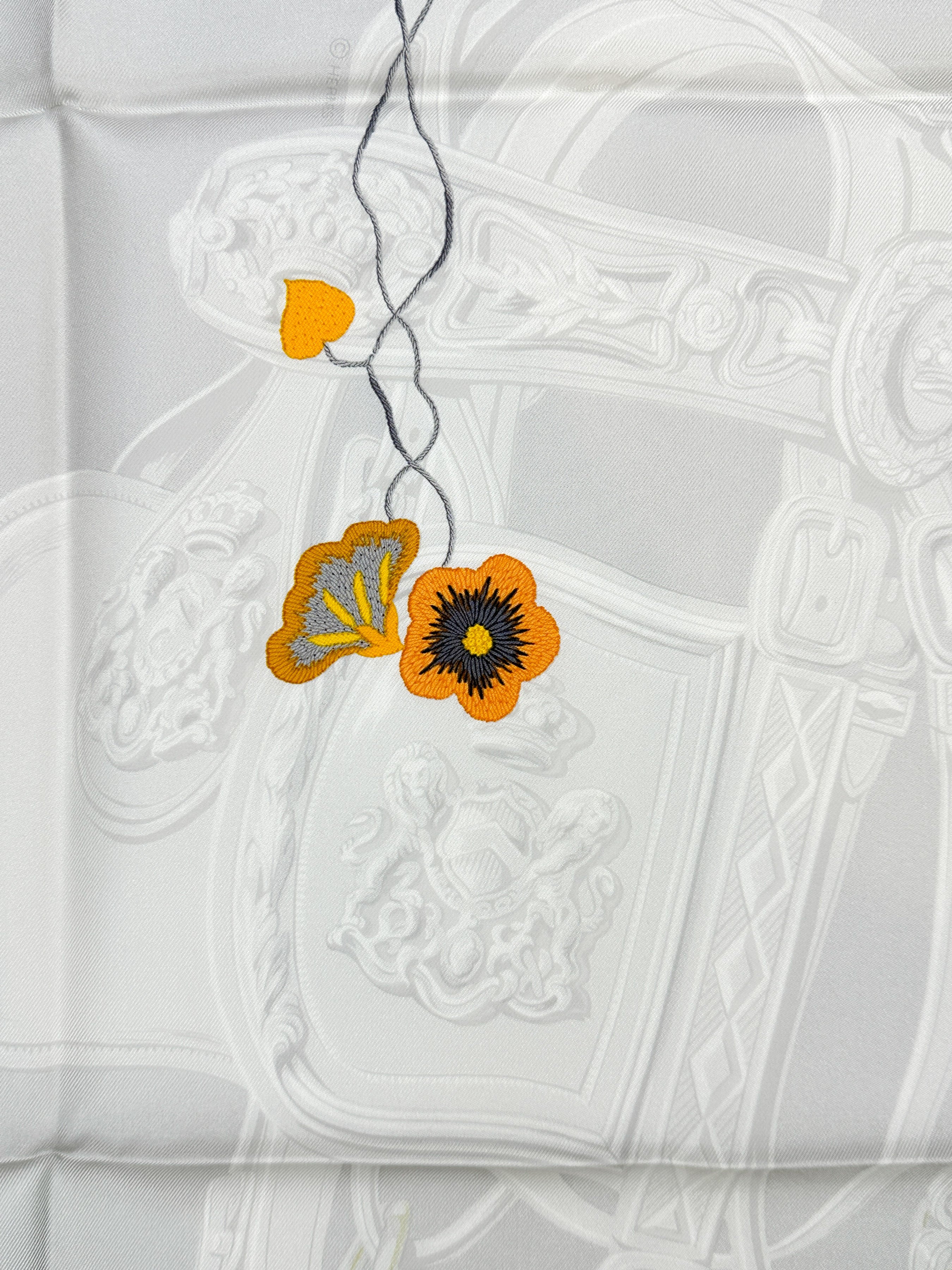 Hermès Brides Fleuries 90