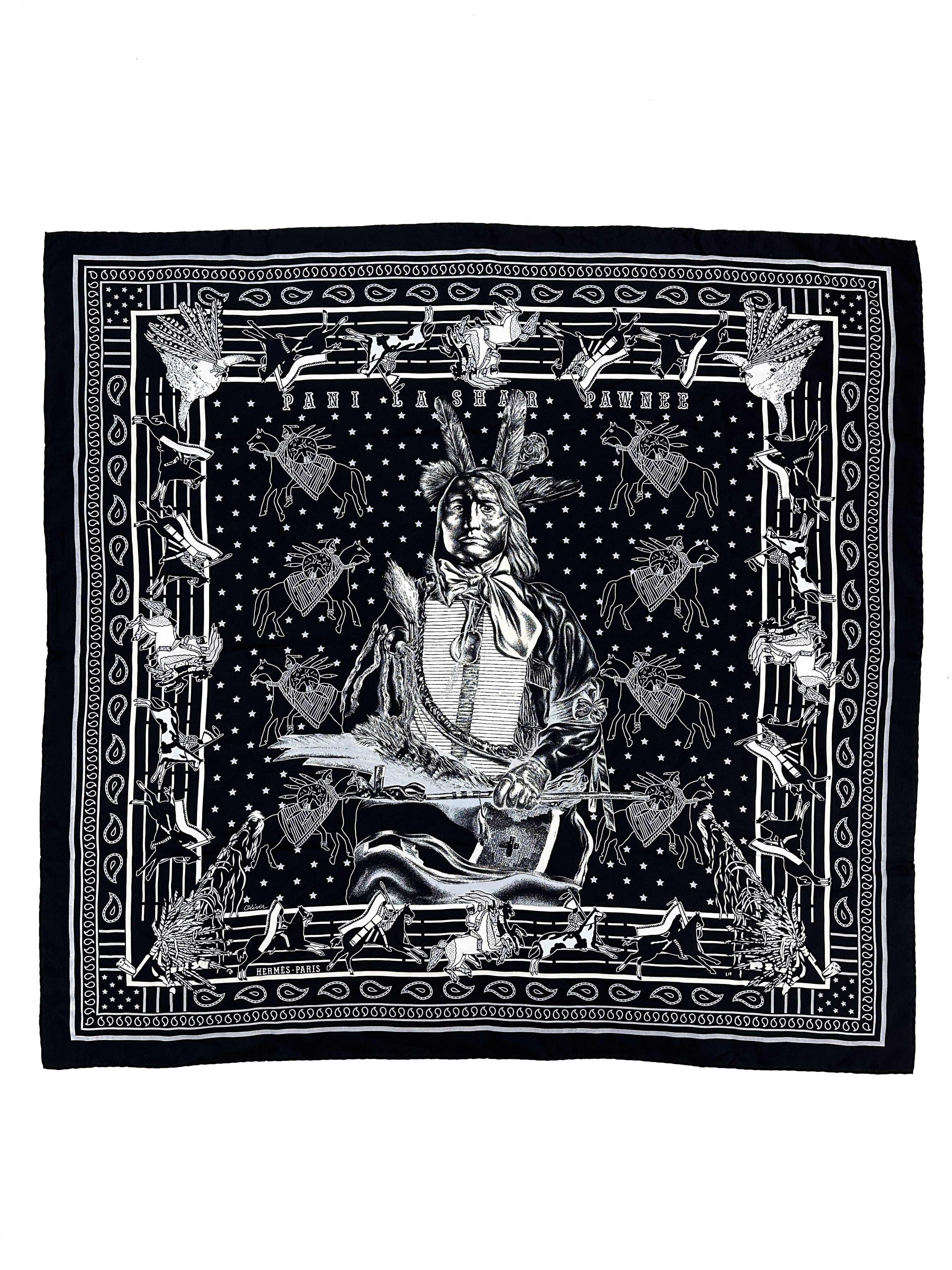 Hermès Pani La Shar Pawnee Double Face 90