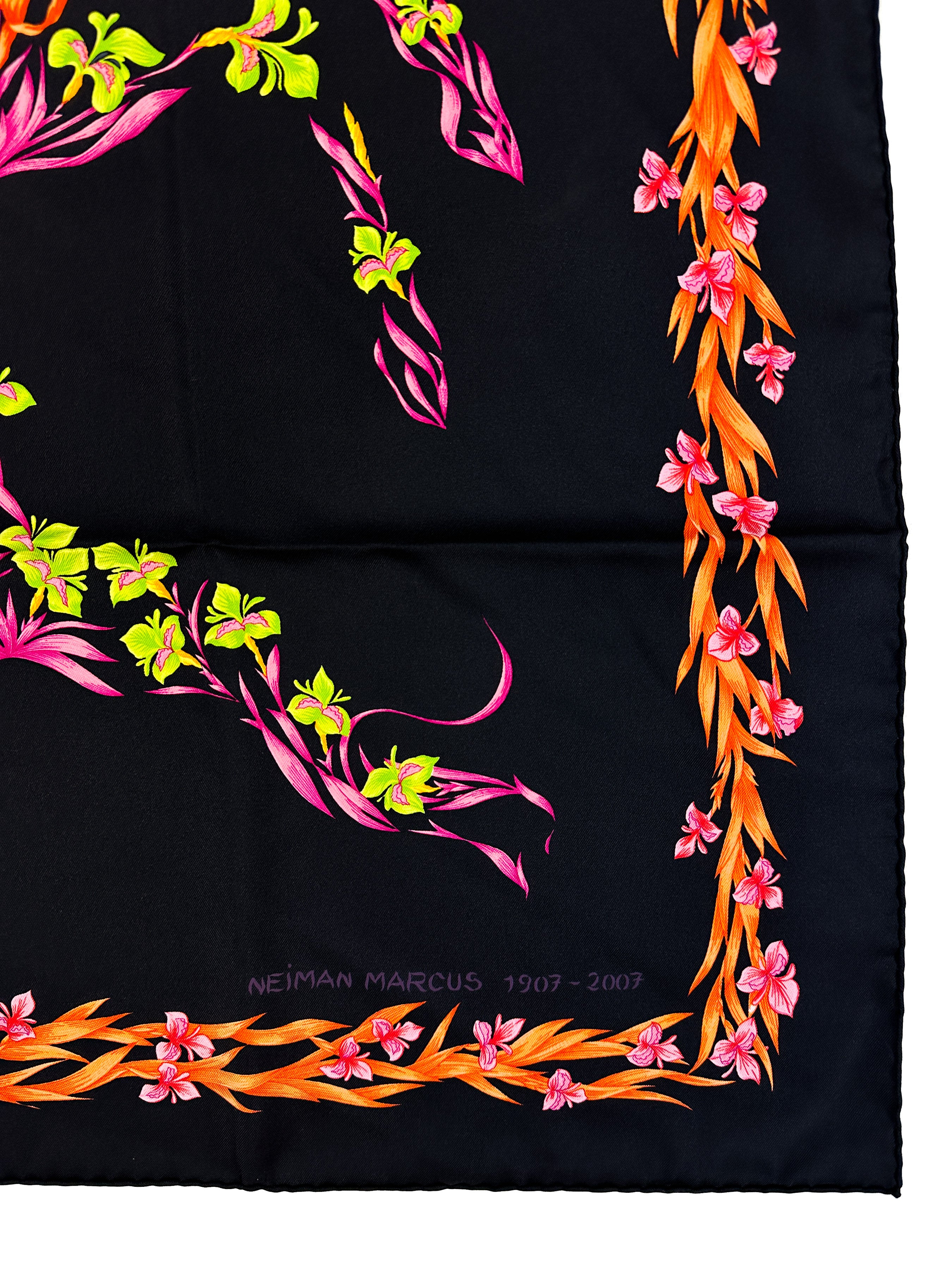 エルメス 1962年デザイン Cheval Fleuri 花咲く馬 カレ90 Hermès Cheval Fleuri Limited Edition 100 Years of Neiman Marcus 90