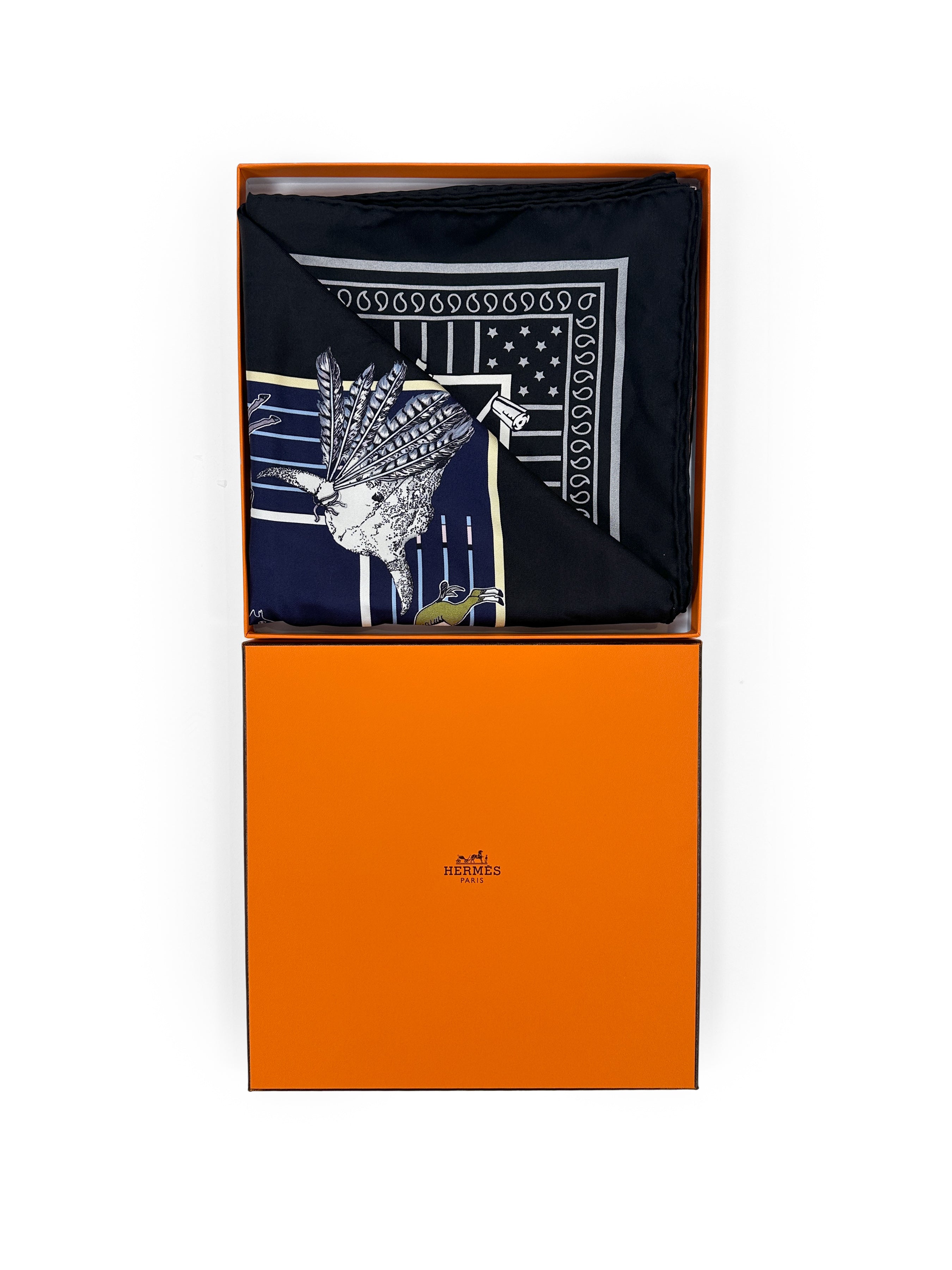 Hermès Pani La Shar Pawnee Double Face 90