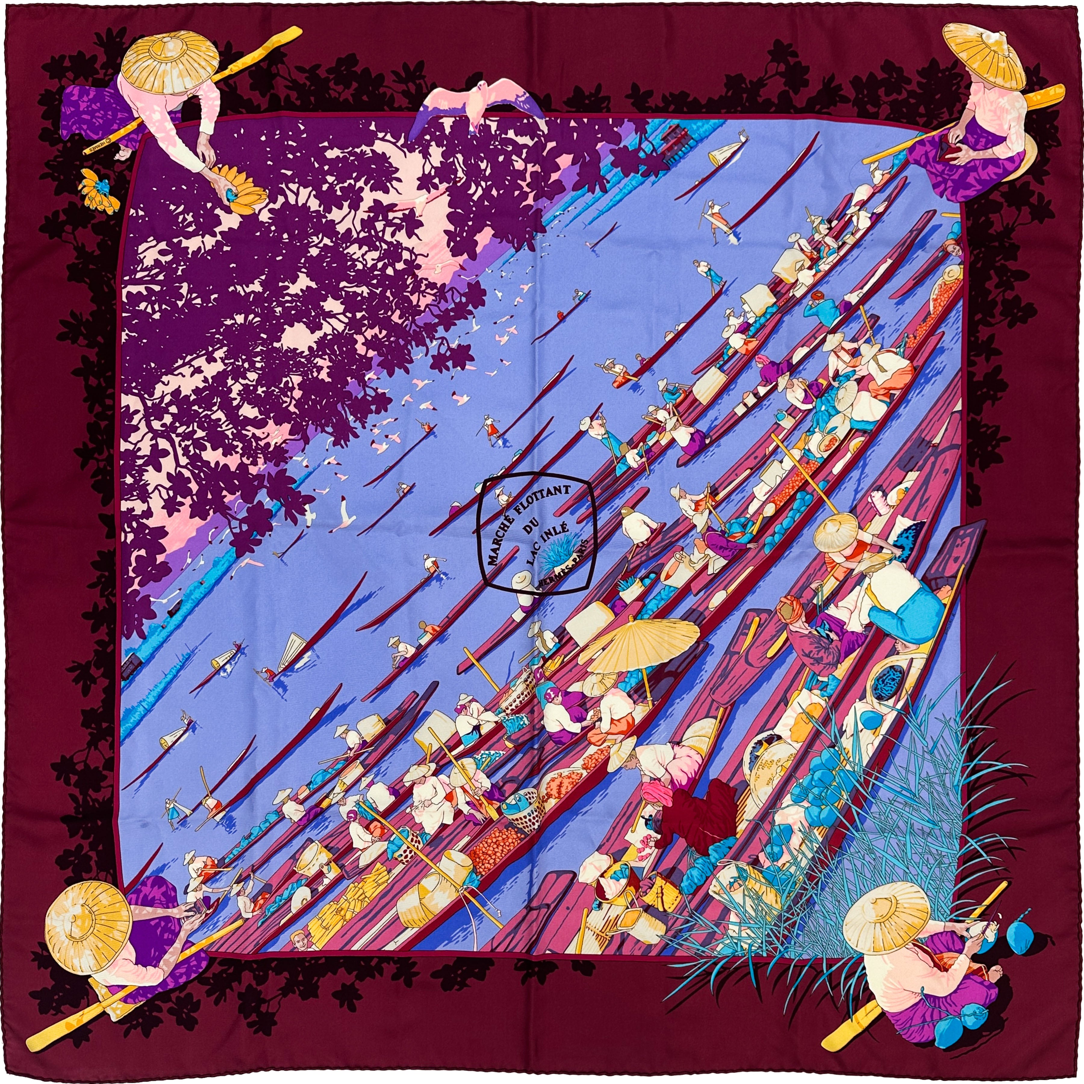 Hermès Marché Flottant Du Lac Inlé 90