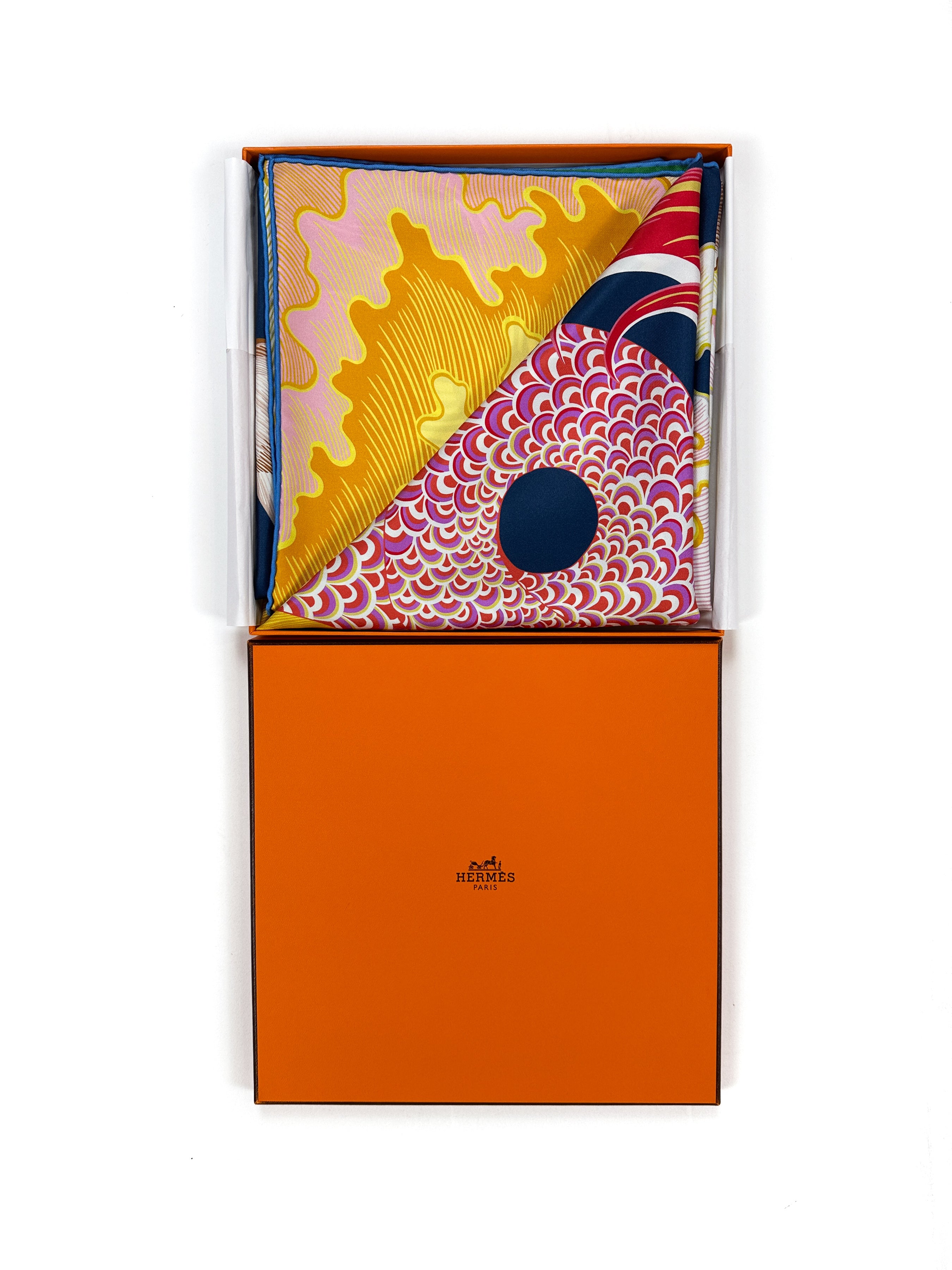 Hermès Cheval Sirene Double Face 90