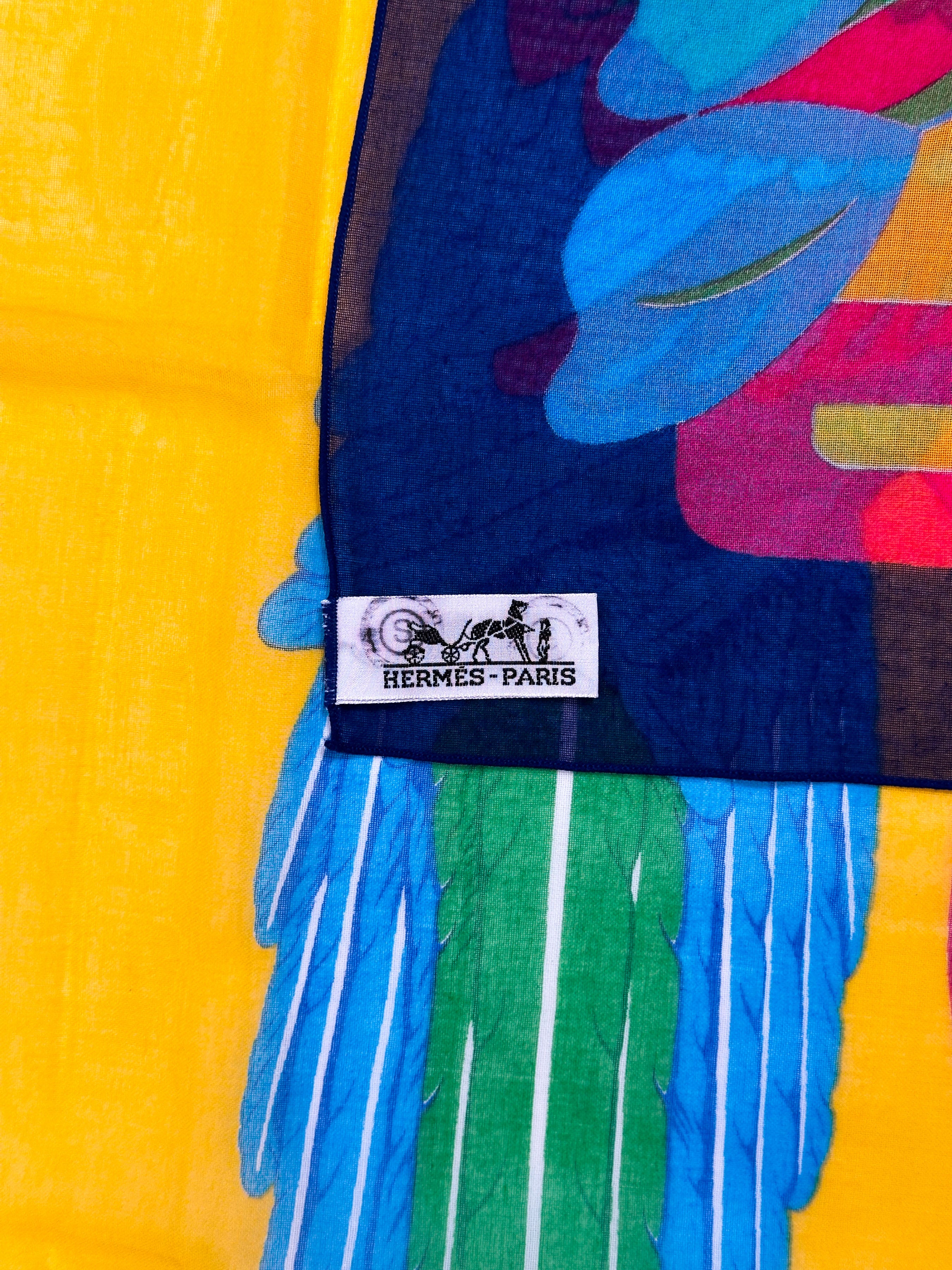 Hermès Les Perroquets Pareo