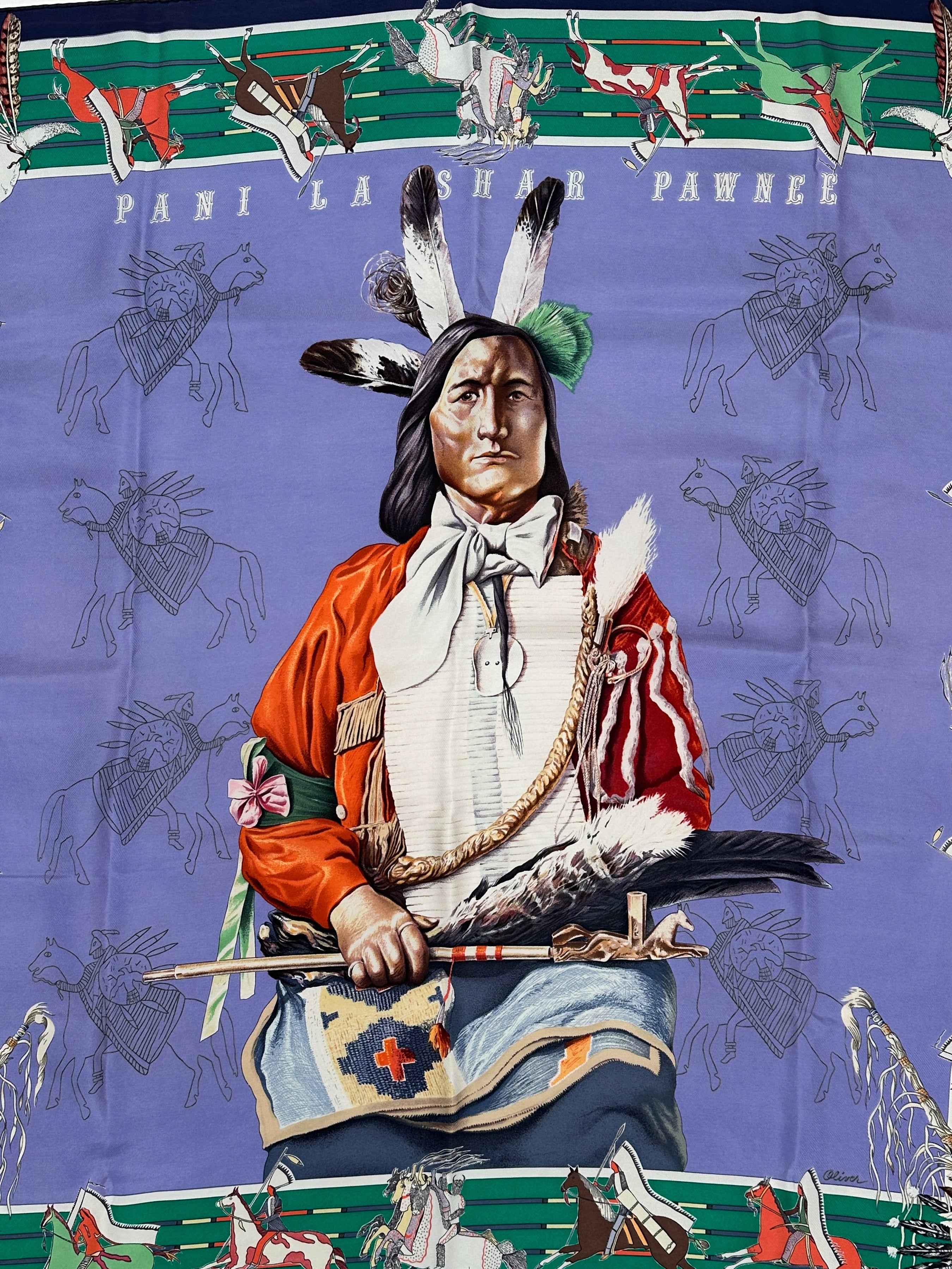 Hermès Pani La Shar Pawnee 90