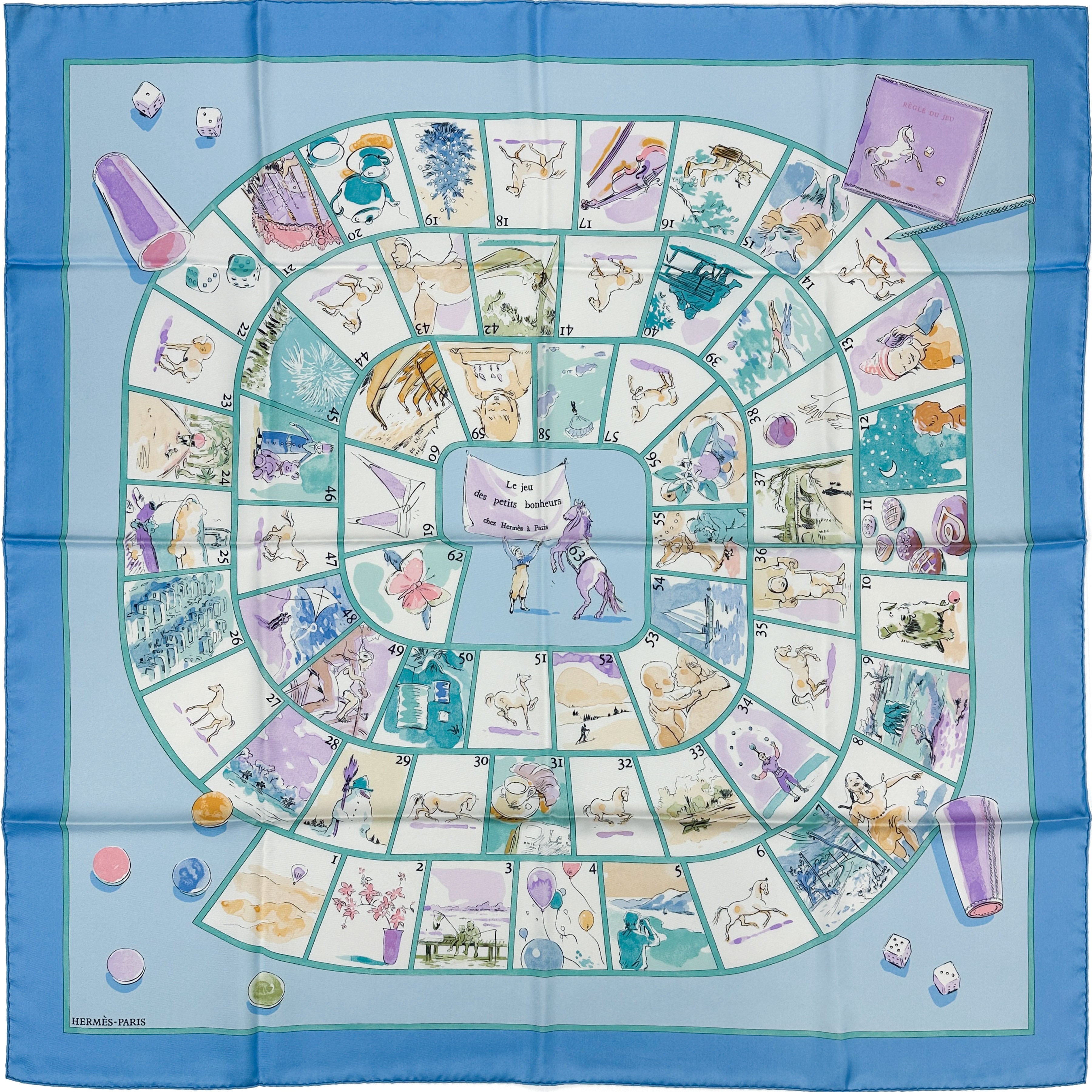 Hermès Le Jeu des Petits Bonheurs 90