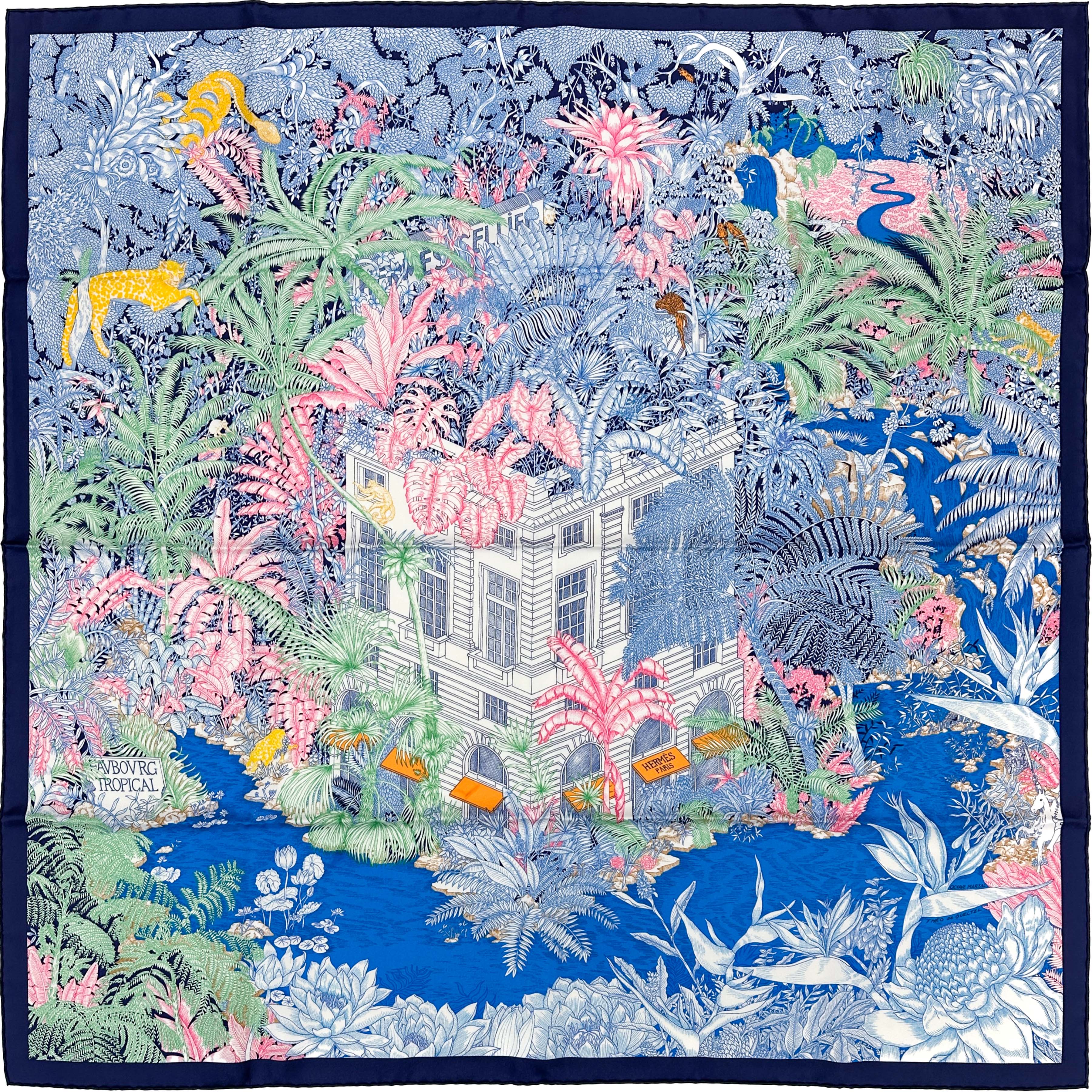 Hermès Faubourg Tropical 90