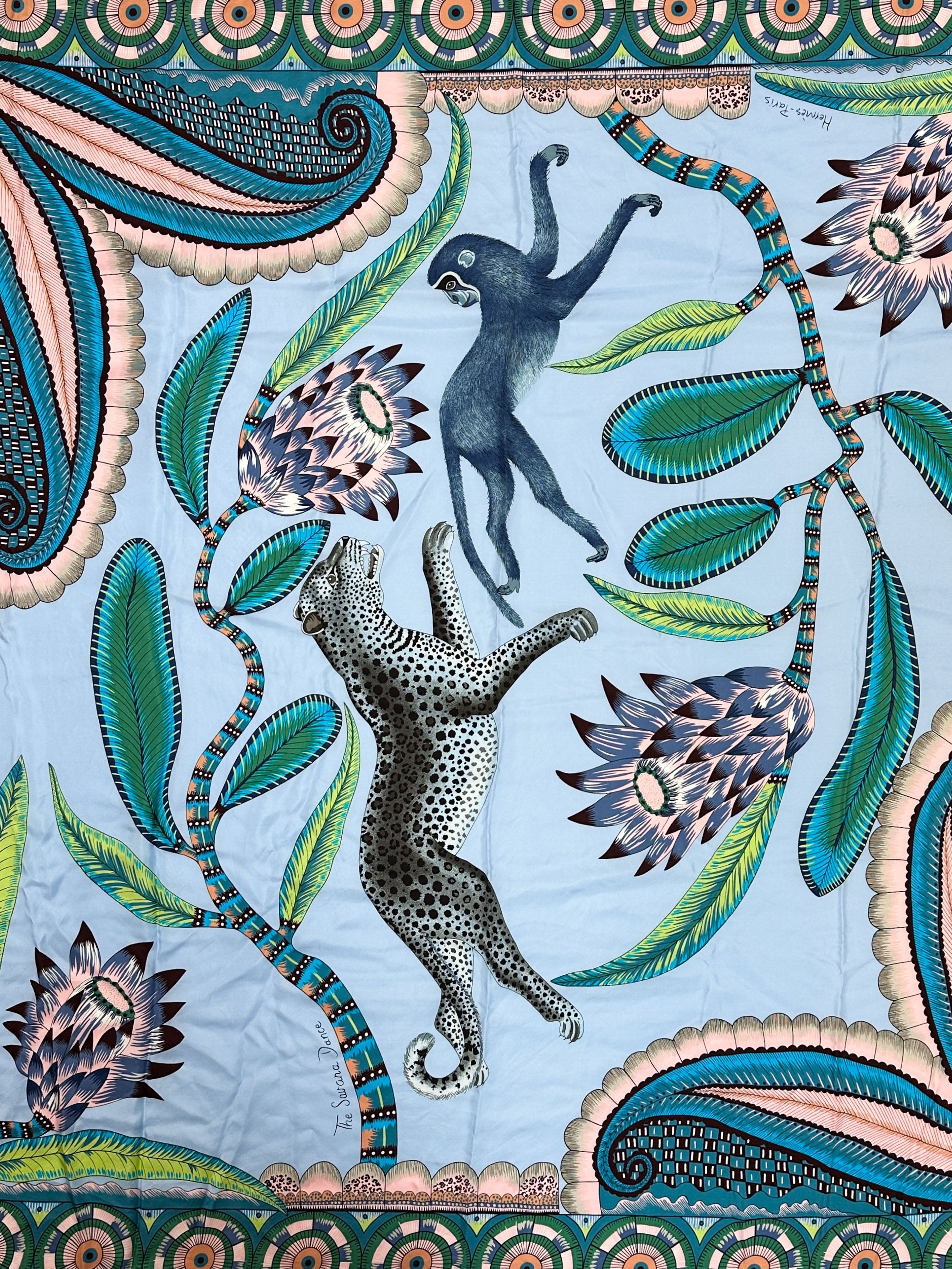 Hermès The Savana Dance Wash Silk 140