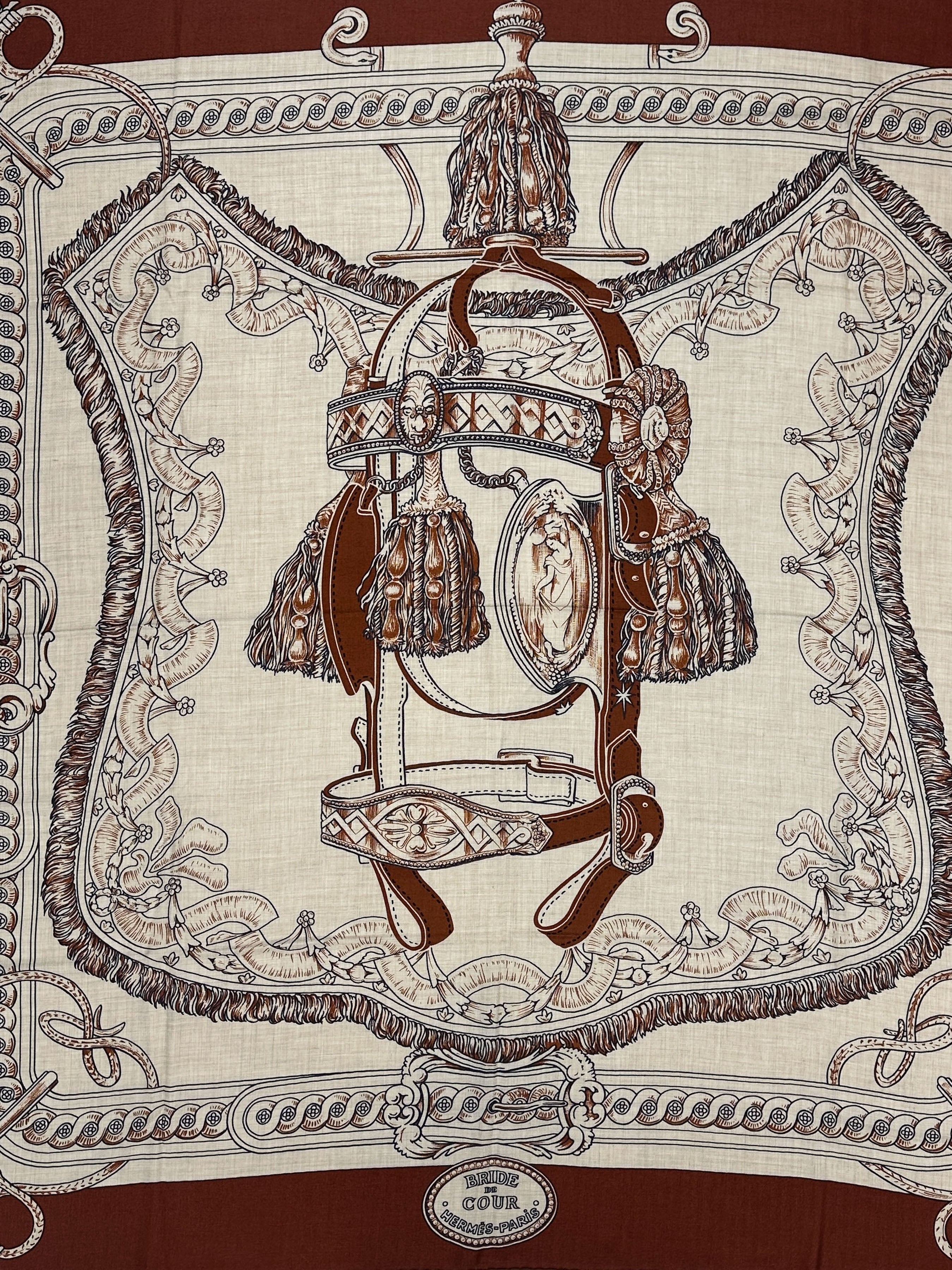 Hermès Brides de Cour Remix Cashmere Silk 140