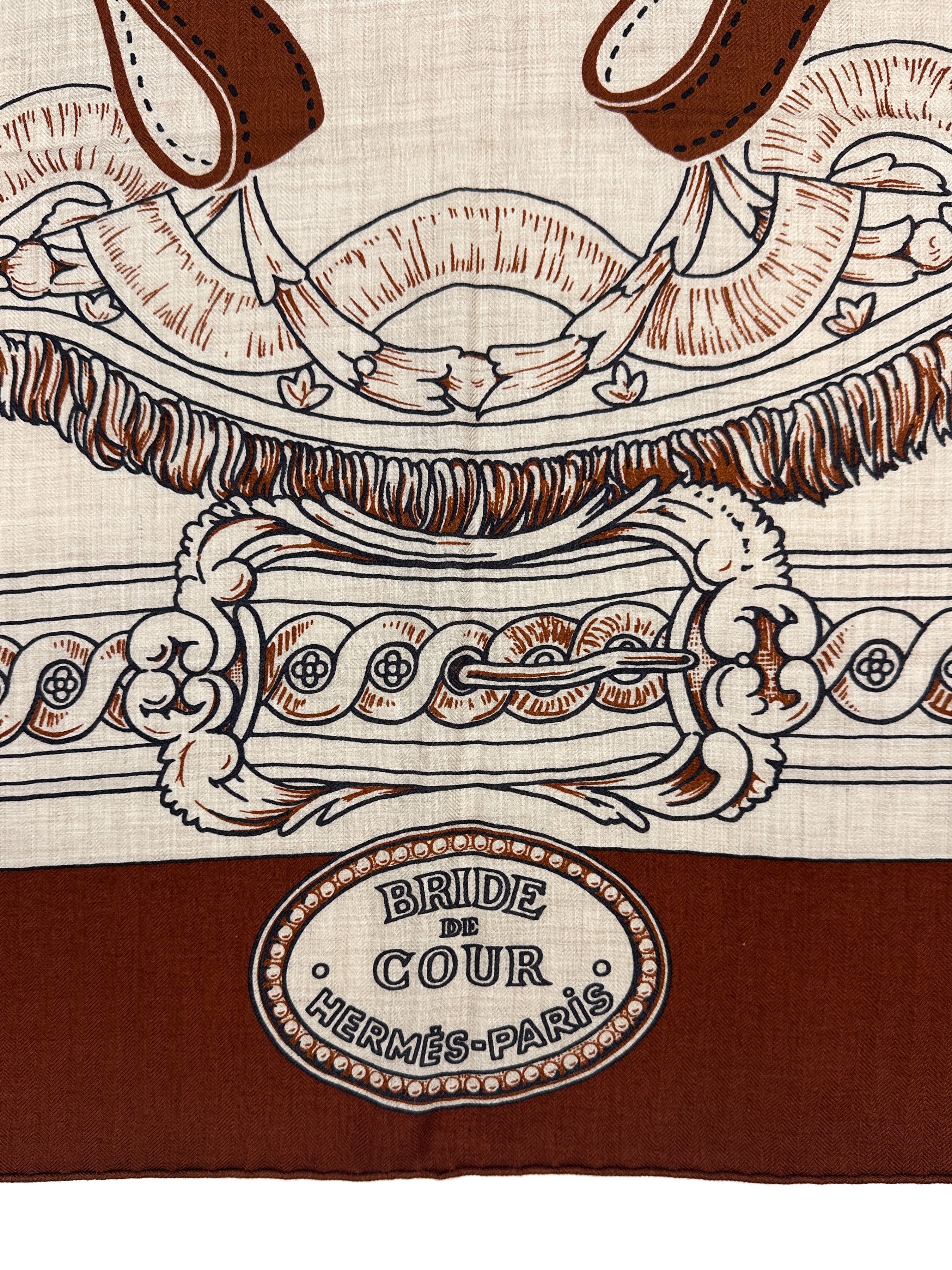 Hermès Brides de Cour Remix Cashmere Silk 140