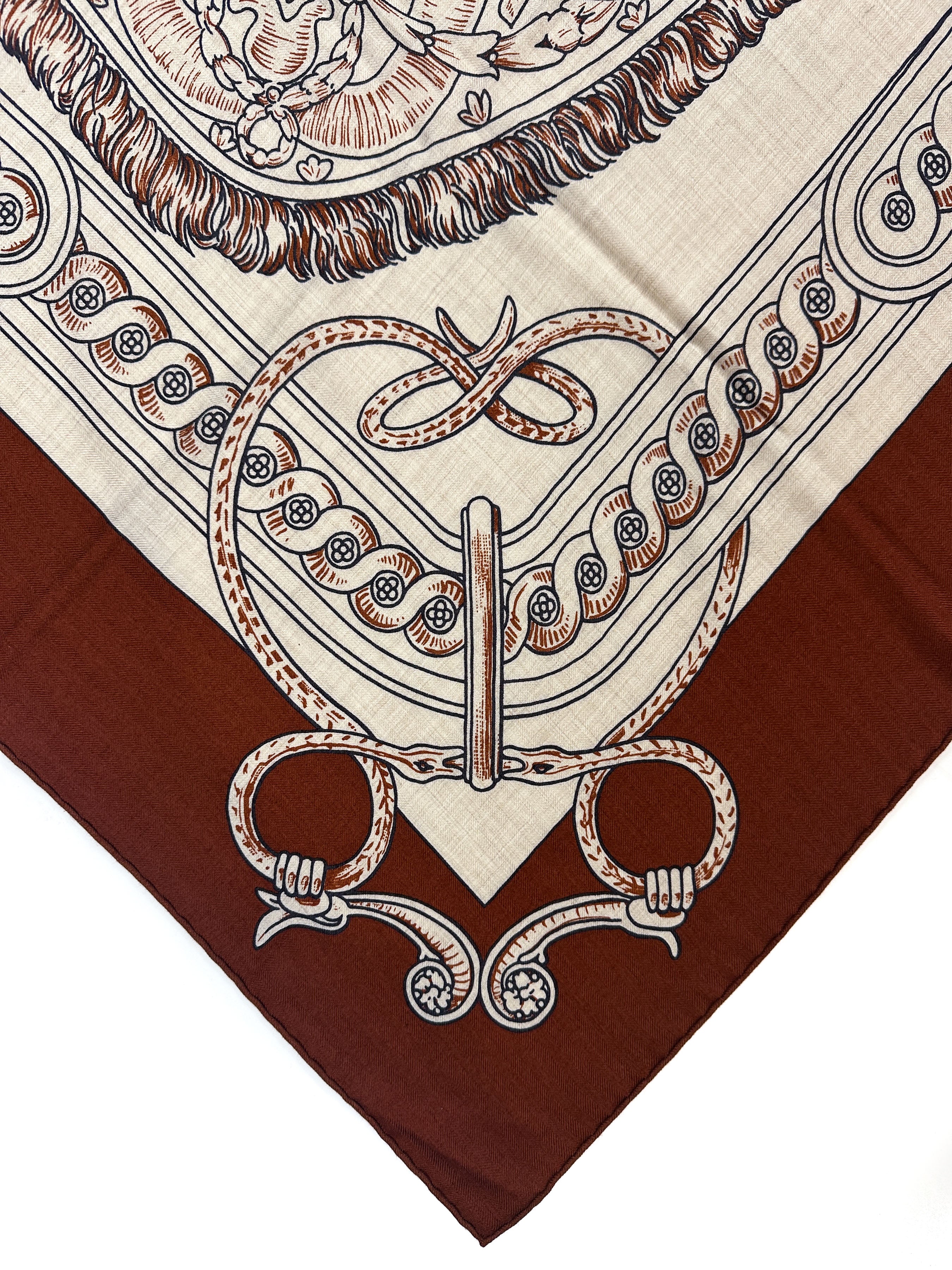 Hermès Brides de Cour Remix Cashmere Silk 140