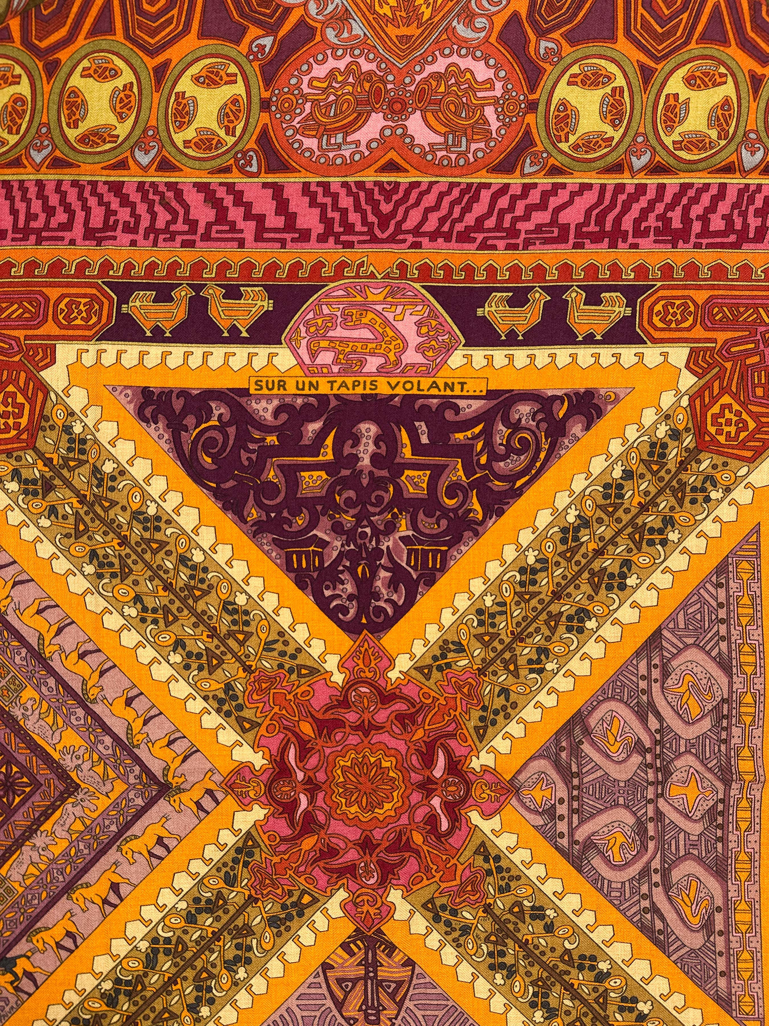 Hermès Sur un Tapis Volant Cashmere Silk 140