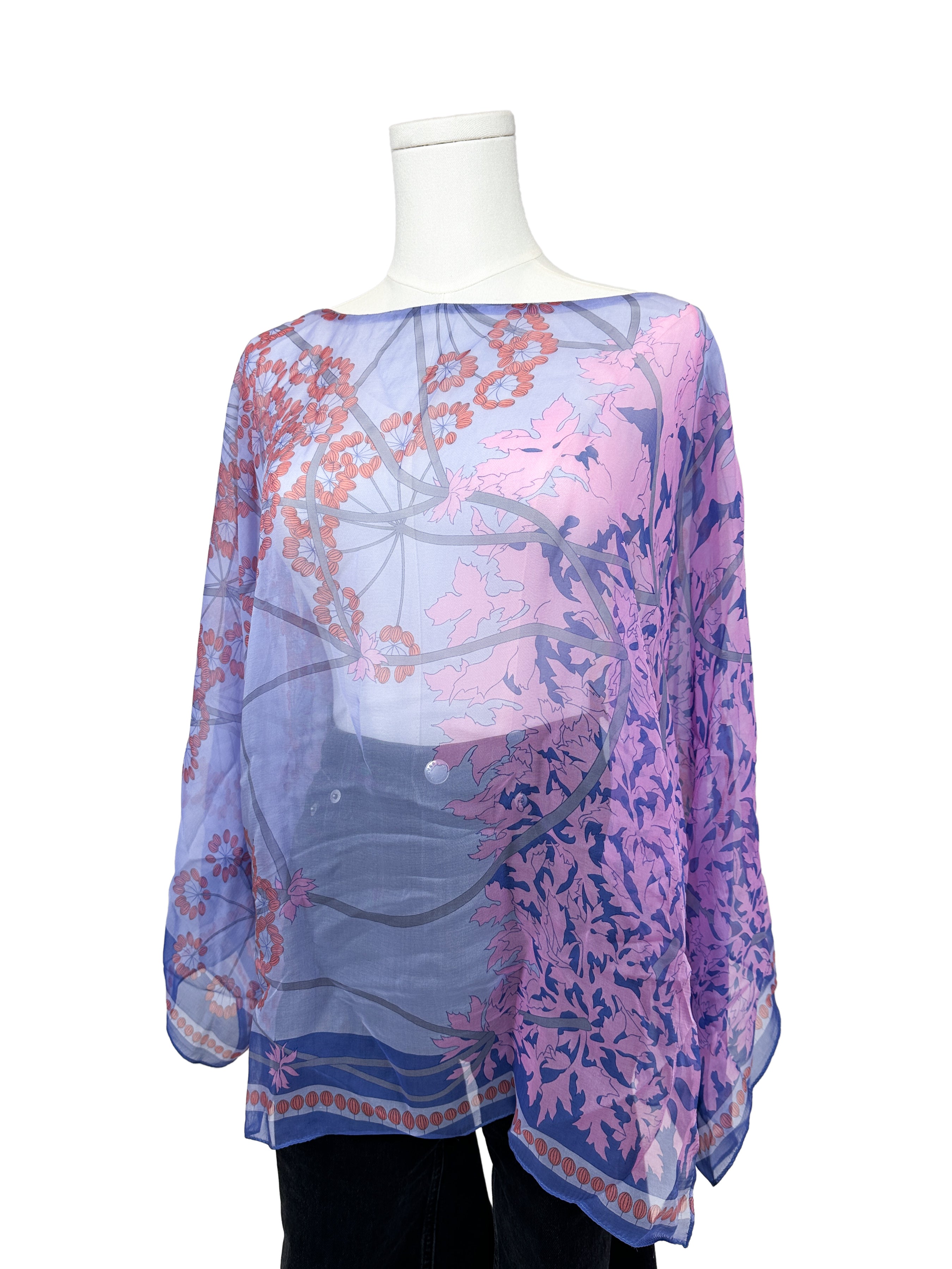 Hermès Ombelles Mousseline Top