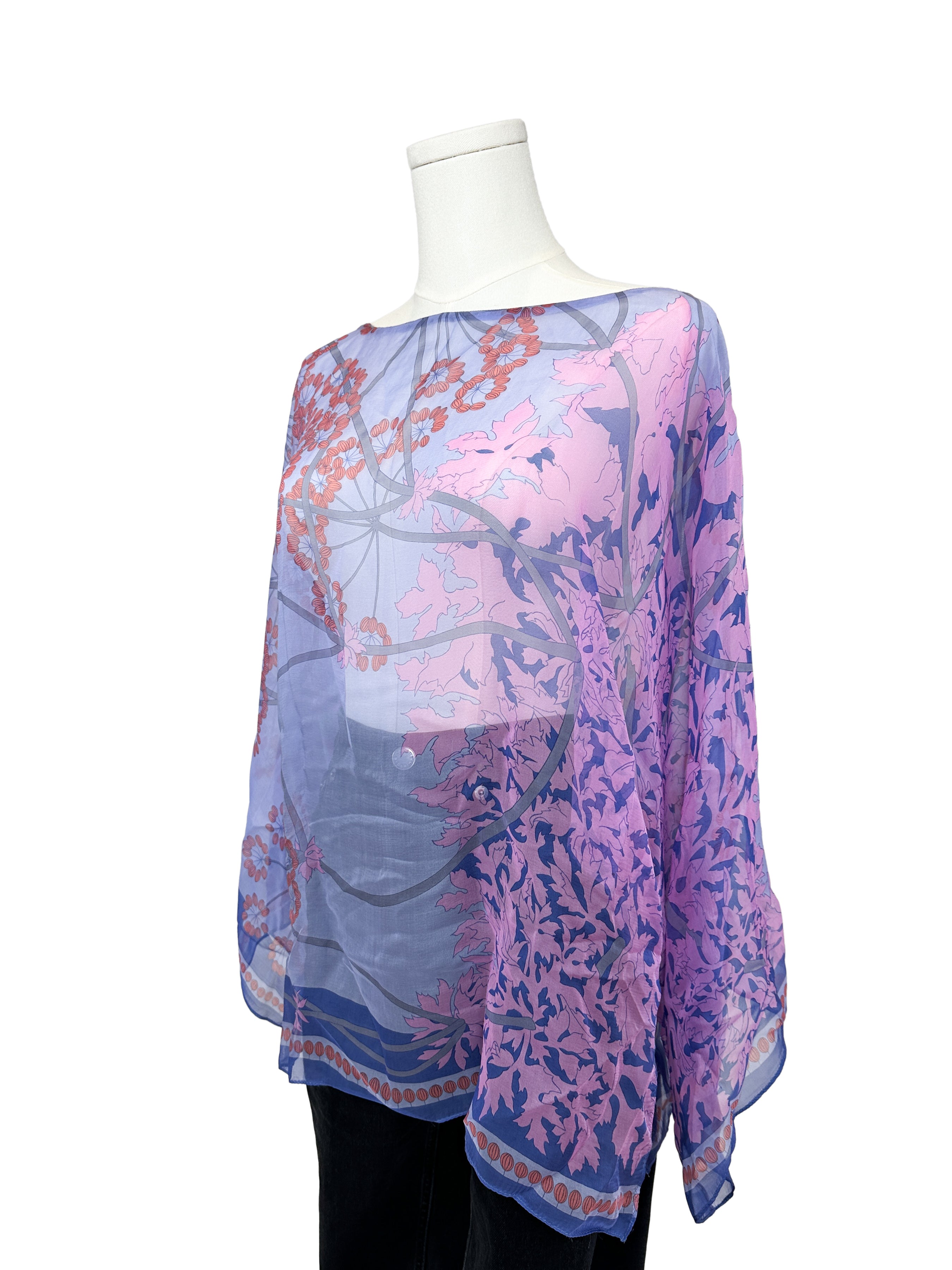 Hermès Ombelles Mousseline Top