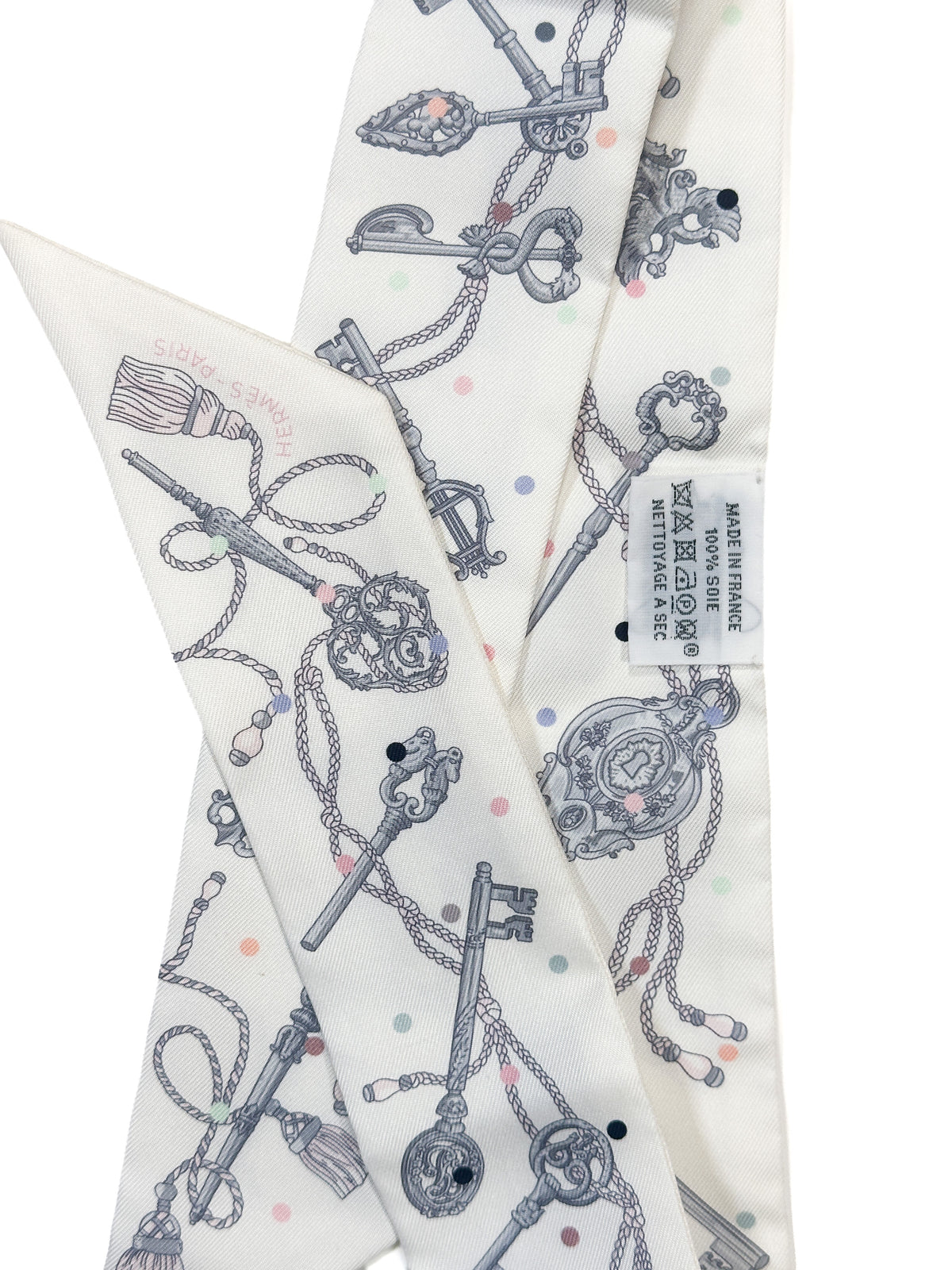 Hermès Les Cles au Pois Twilly