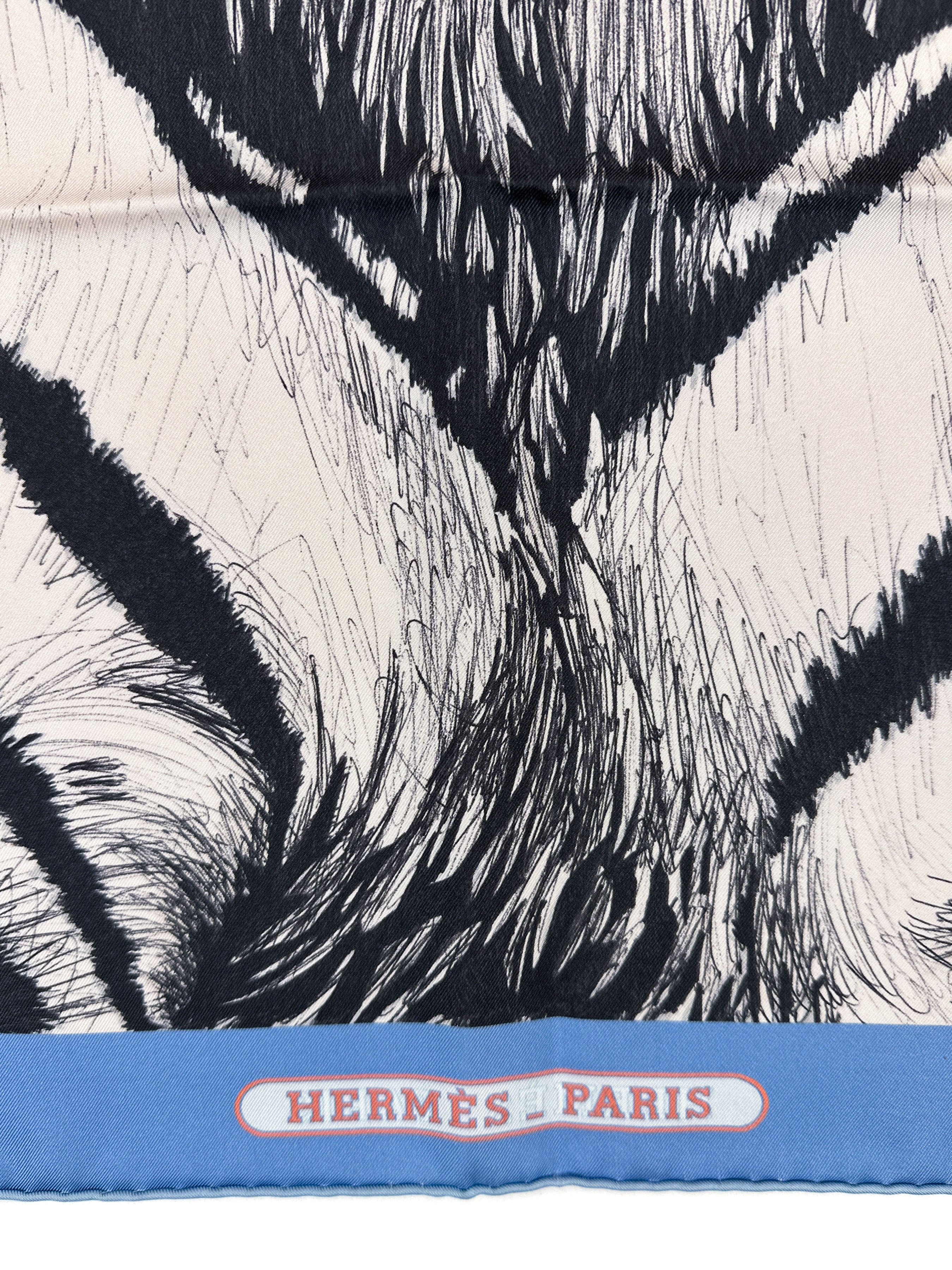 Hermès Tigre Royal Double Face 90