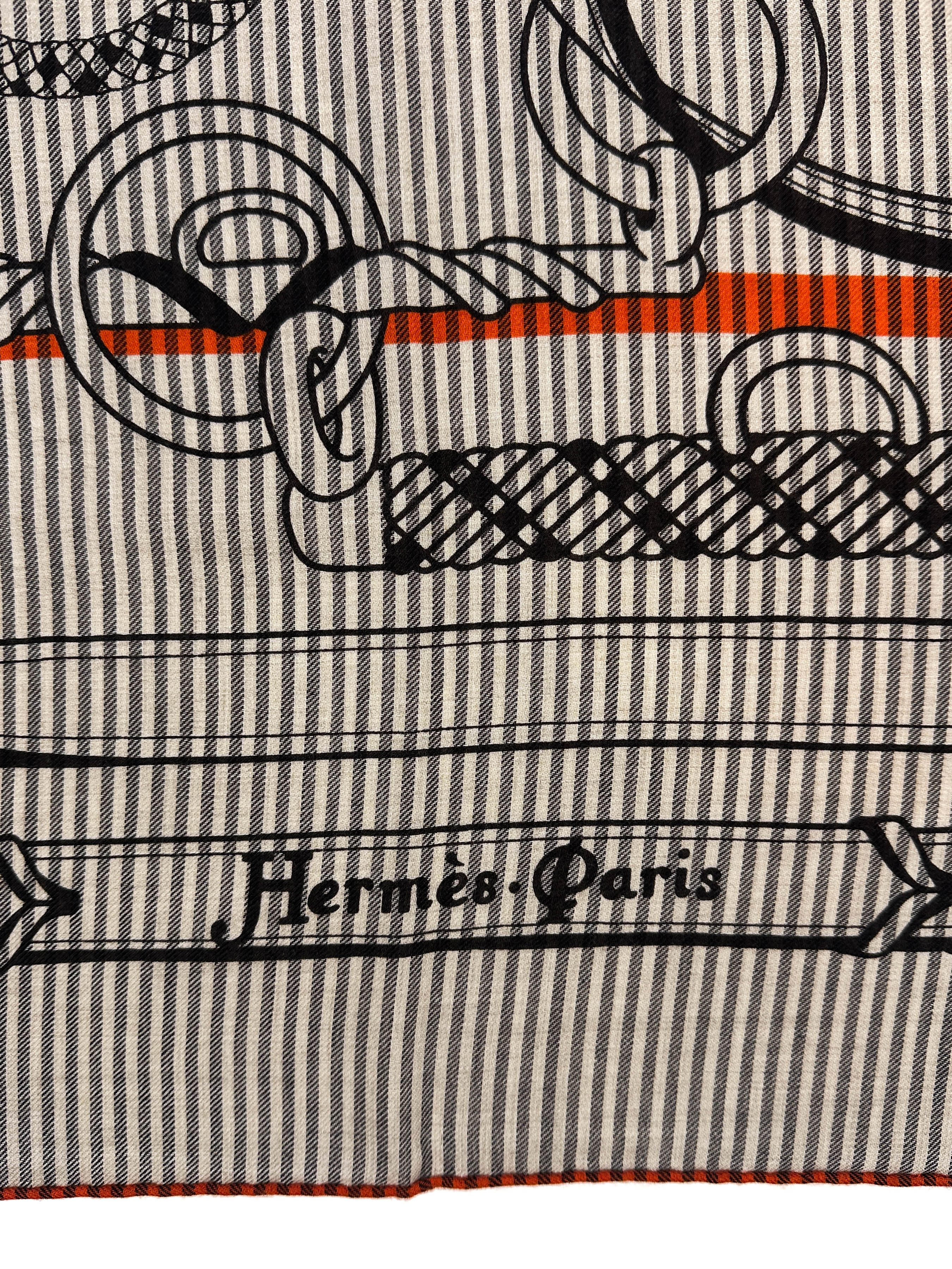 Hermès Panoplie Equestre Eyeliner Cashmere Silk 140