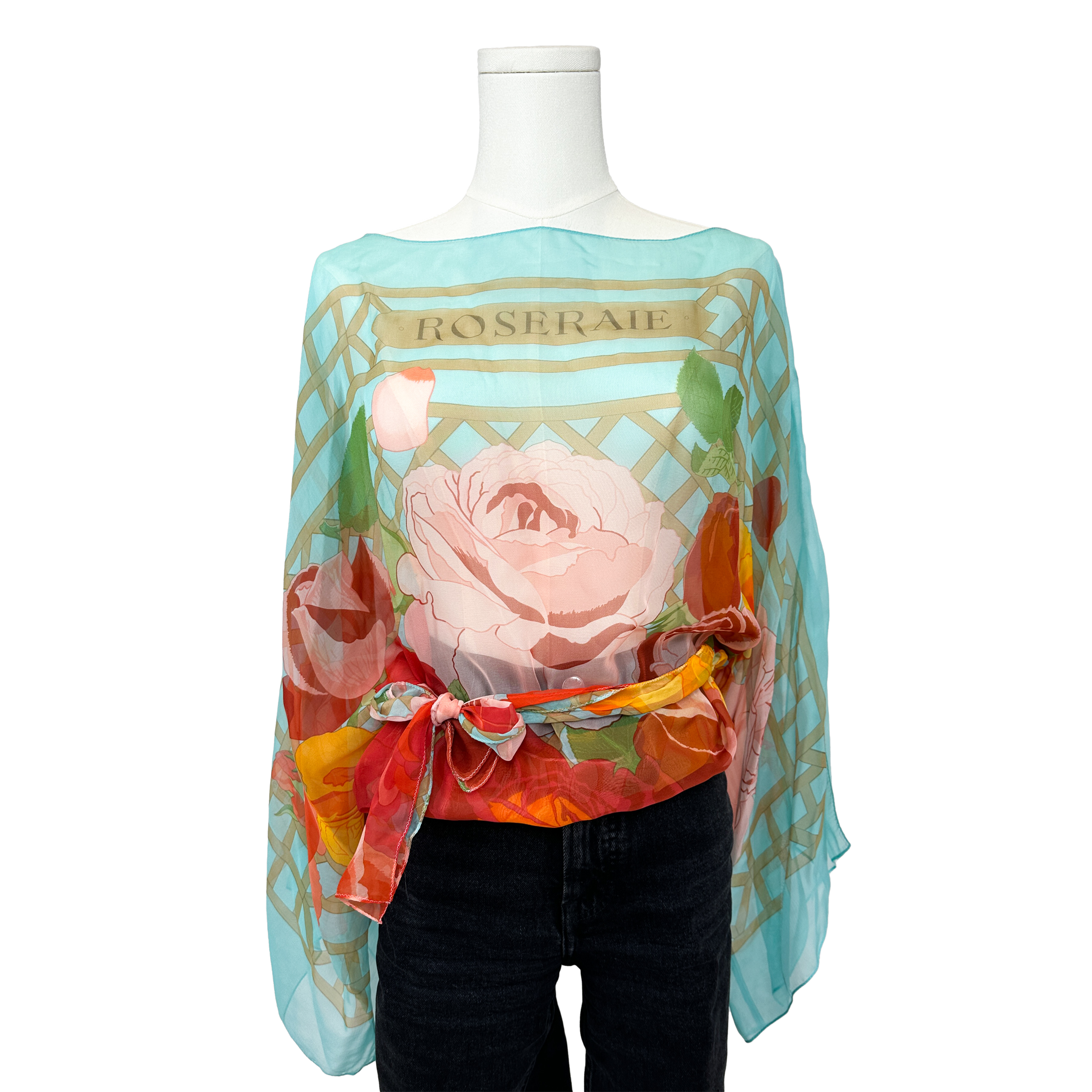 Hermès Roseraie Mousseline Top