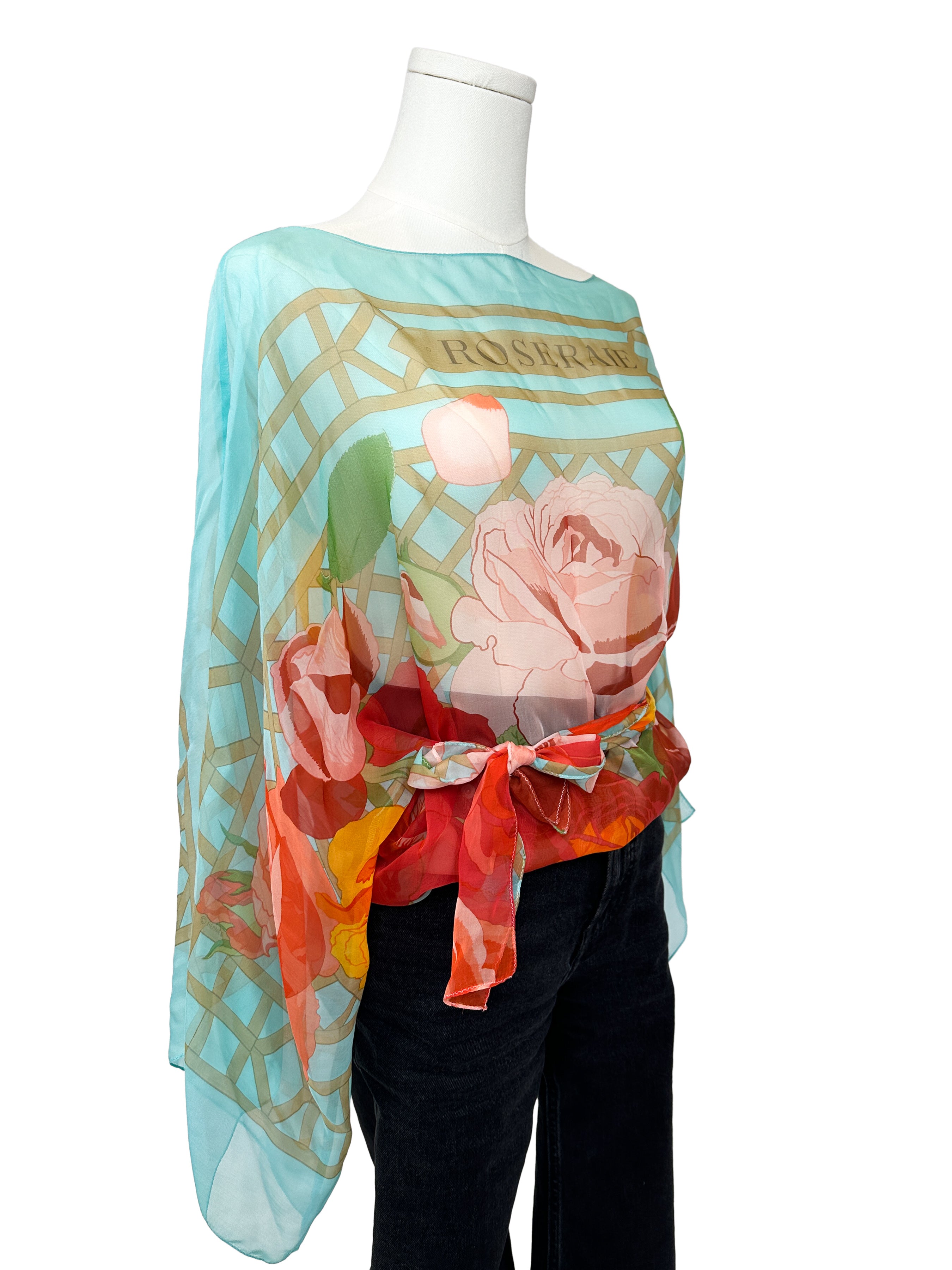 Hermès Roseraie Mousseline Top